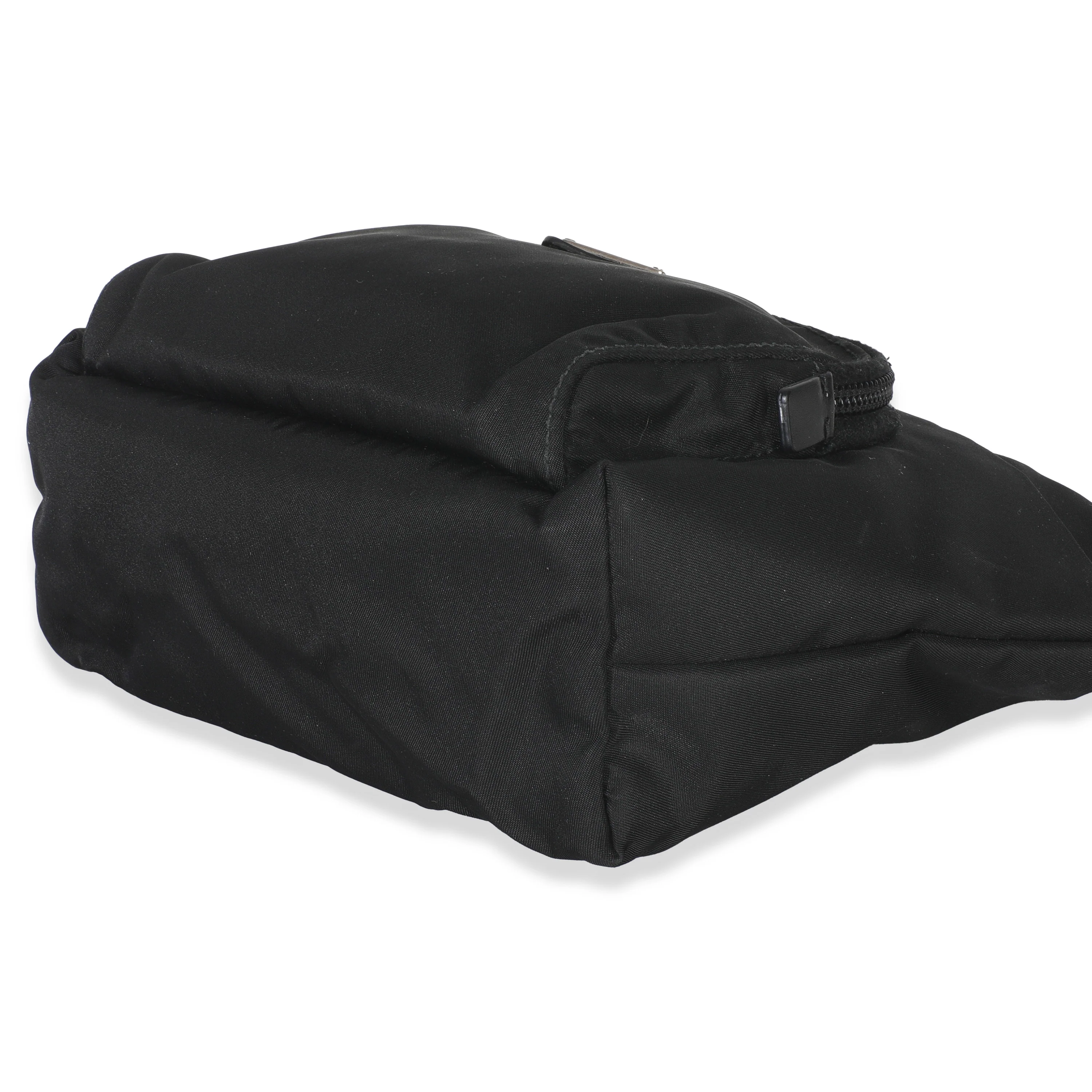 Black Nylon Front Pocket Pouch - Image 7