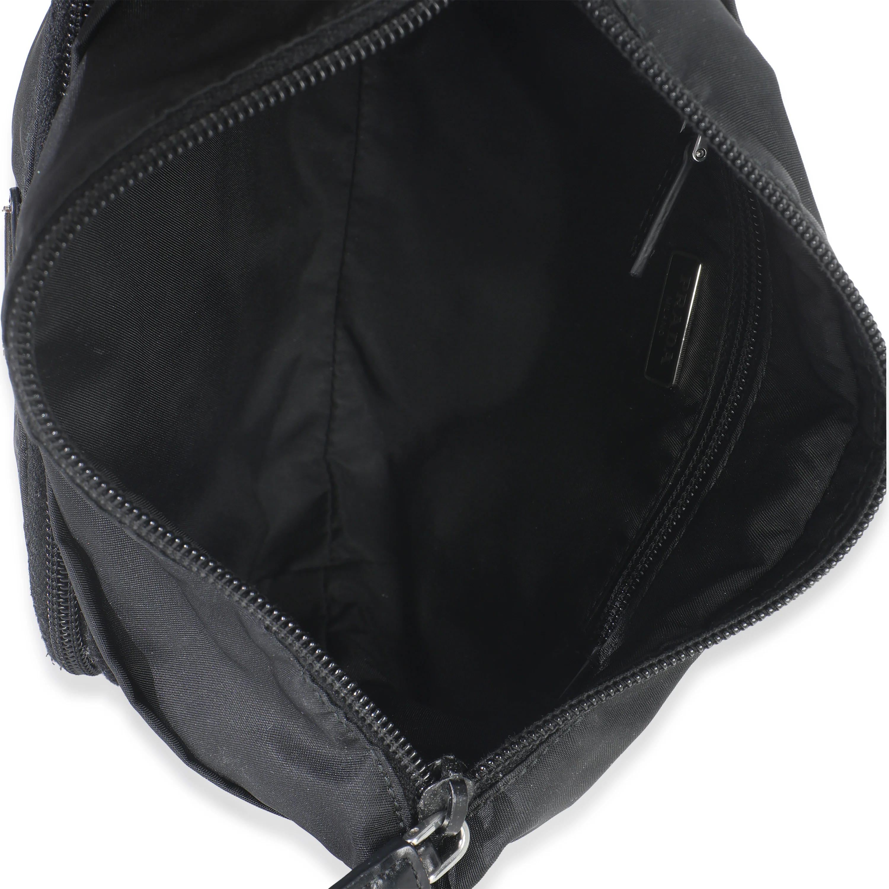 Black Nylon Front Pocket Pouch - Image 8