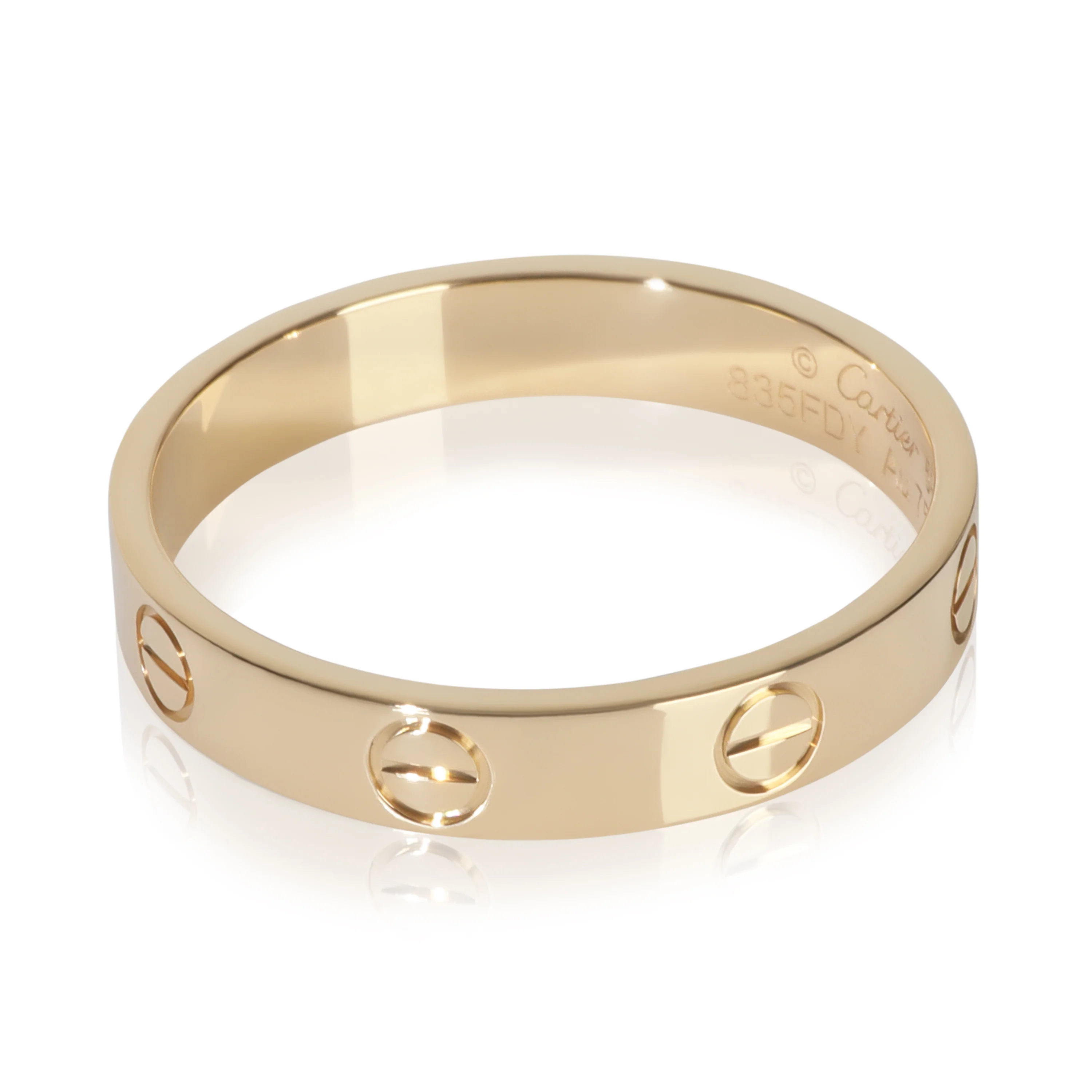 Yellow Gold Small Model Love Ring - Image 2