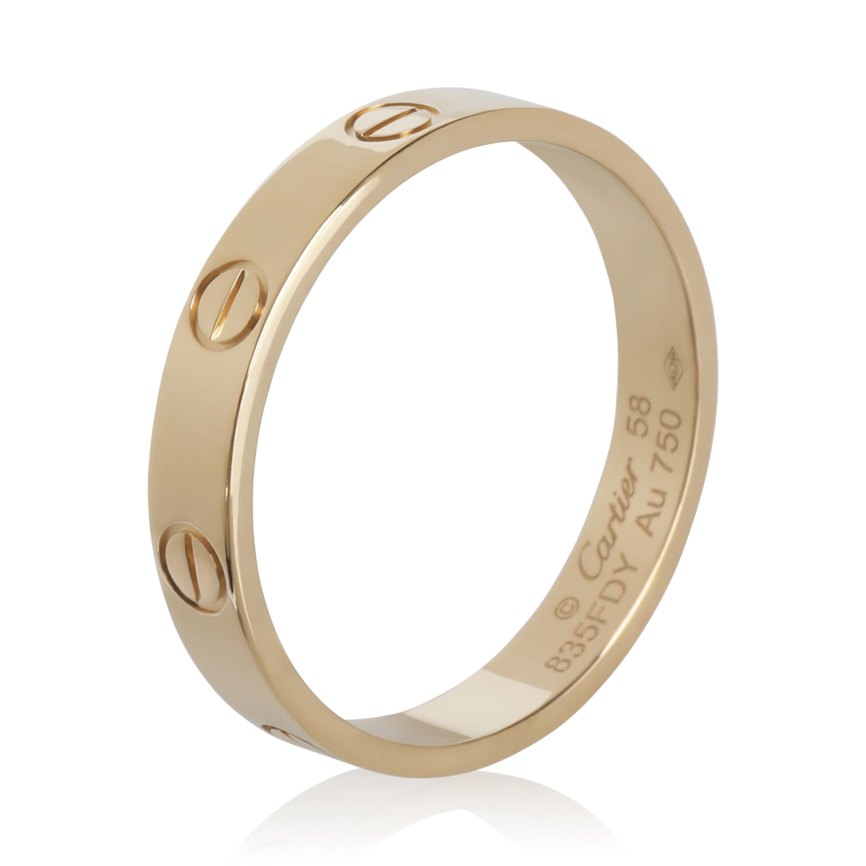 Yellow Gold Small Model Love Ring - Image 4