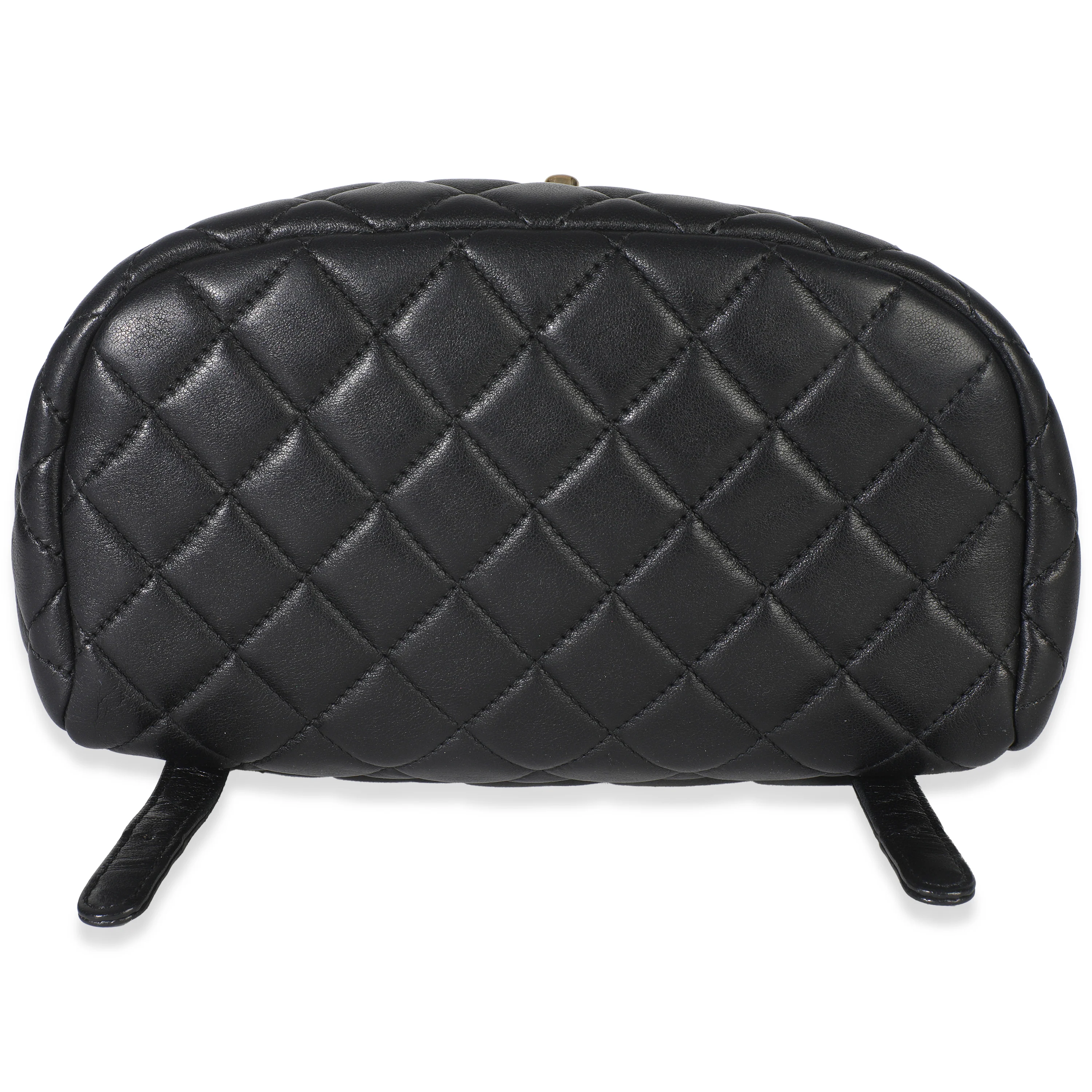 Black Lambskin Quilted Small Urban Spirit Backpack - Image 5