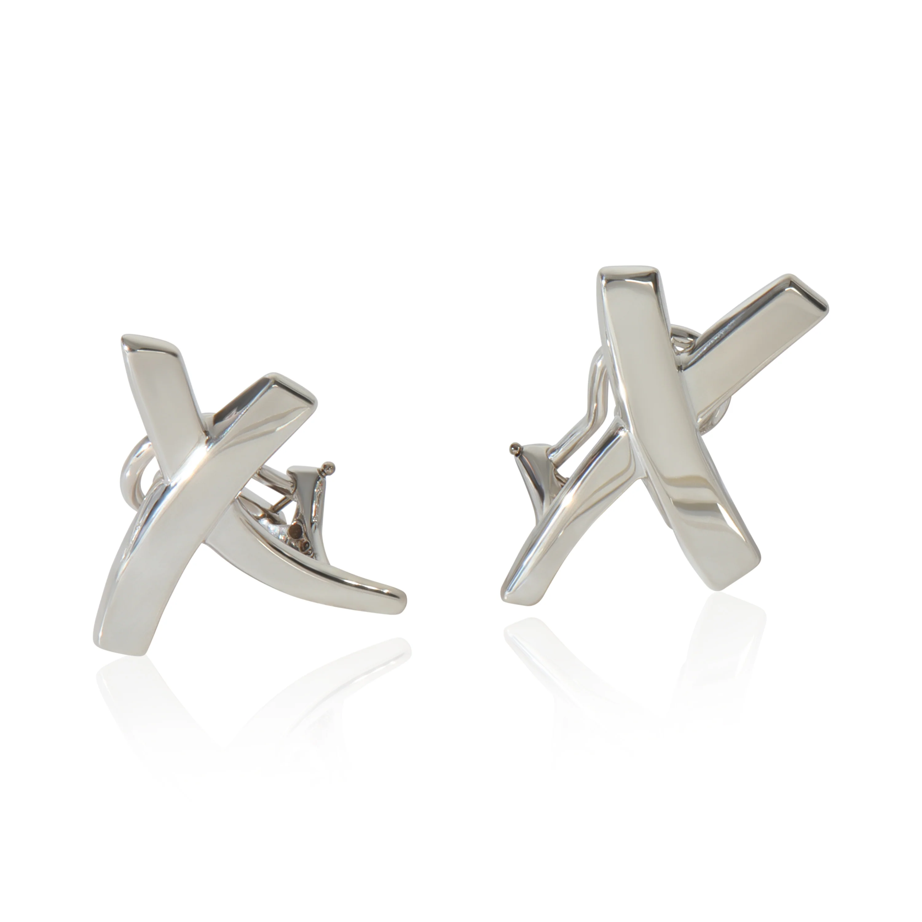 Sterling Silver Vintage Paloma Picasso Grafitti X Earrings