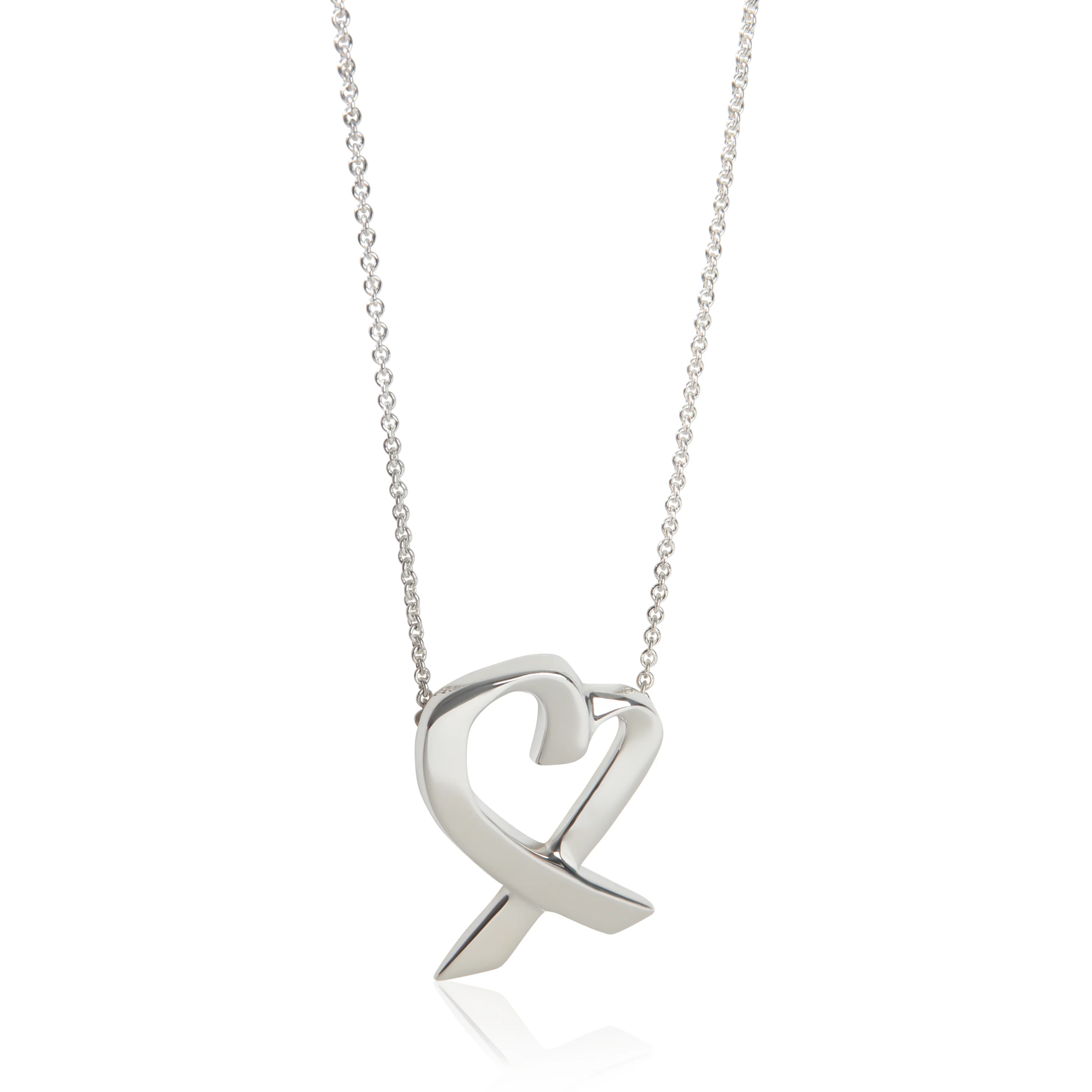 Sterling Silver Vintage Paloma Picasso Loving Heart Pendant