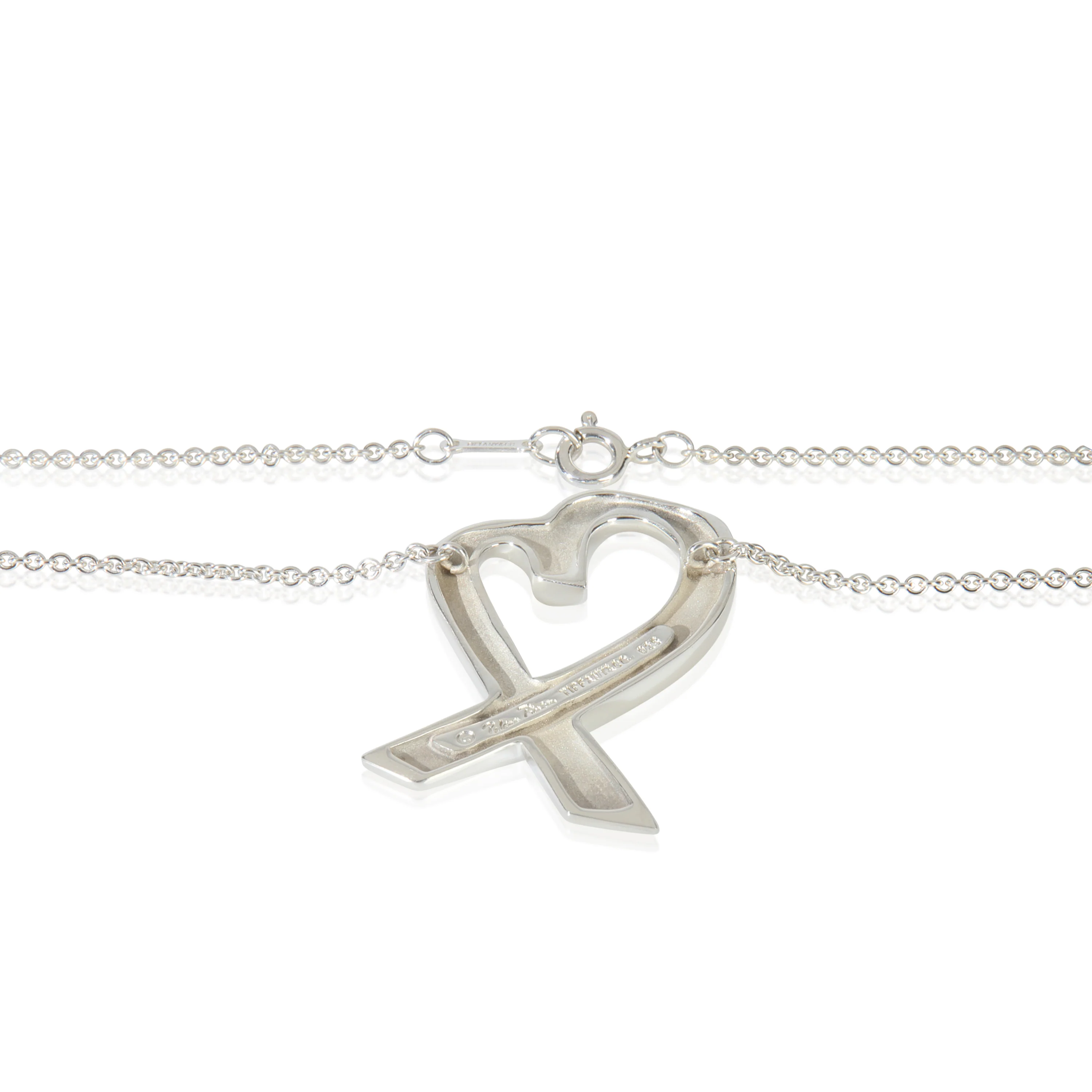 Sterling Silver Vintage Paloma Picasso Loving Heart Pendant - Image 2