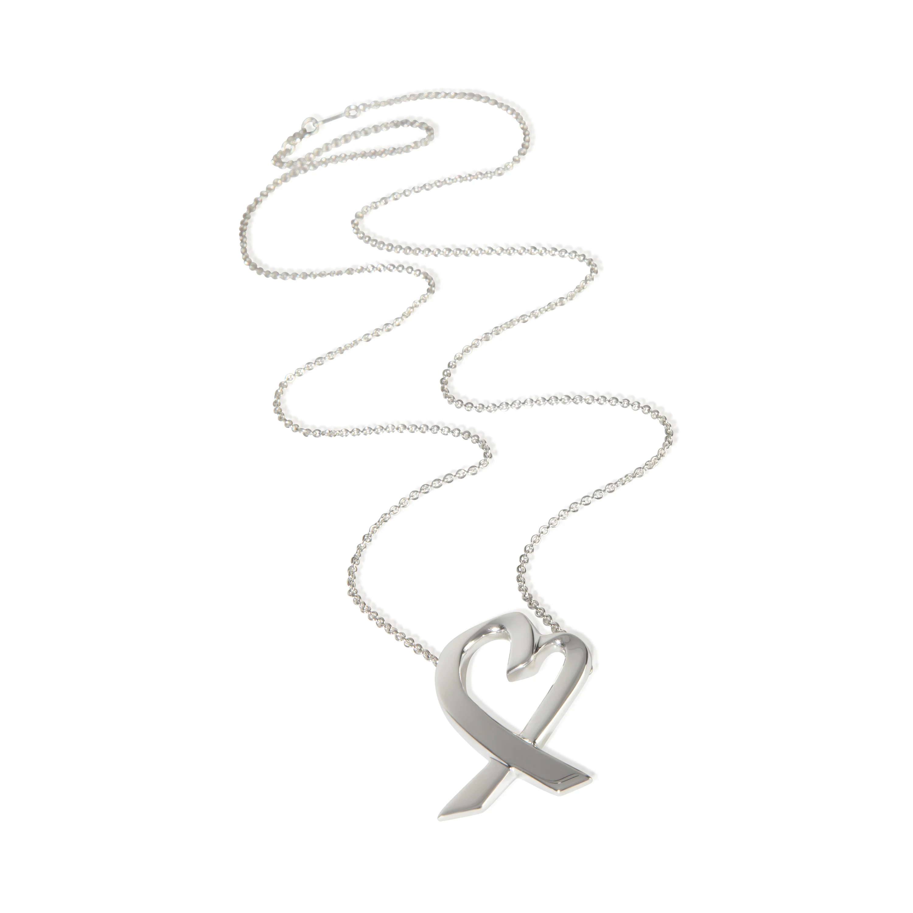Sterling Silver Vintage Paloma Picasso Loving Heart Pendant - Image 3