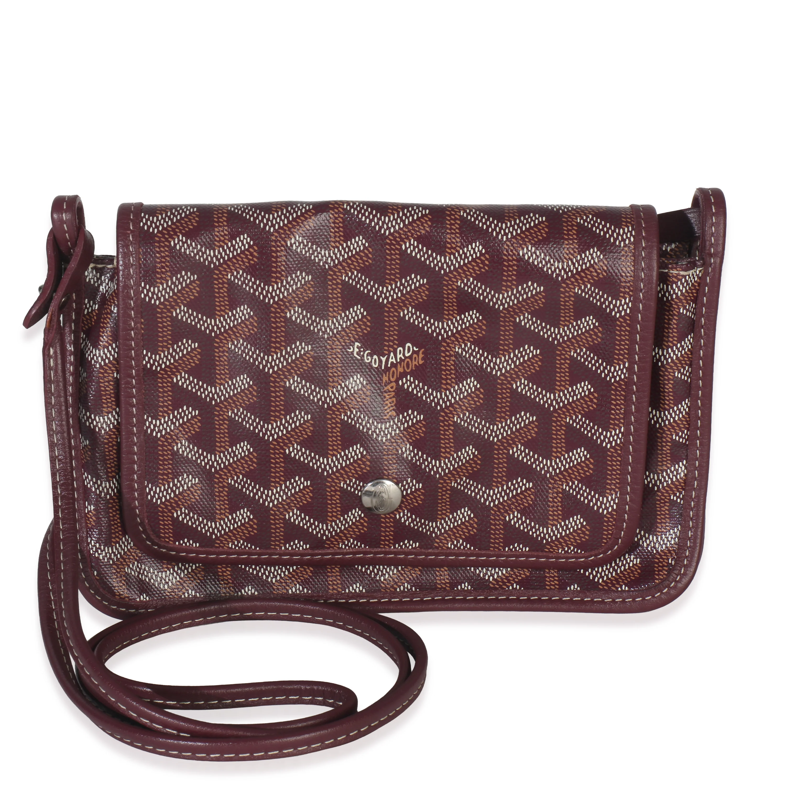 Burgundy Goyardine Canvas Plumet Wallet