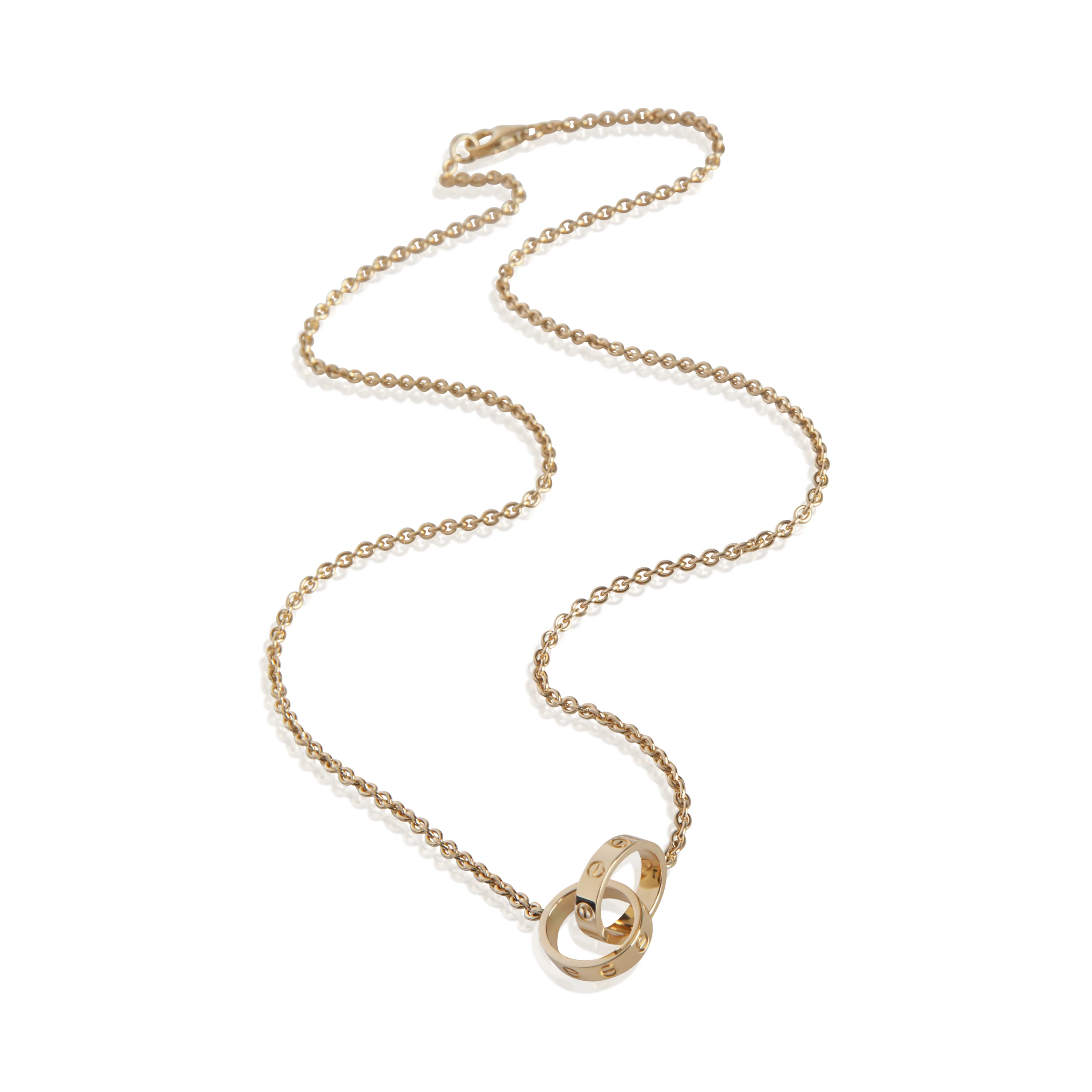 Yellow Gold  Love Necklace - Image 3