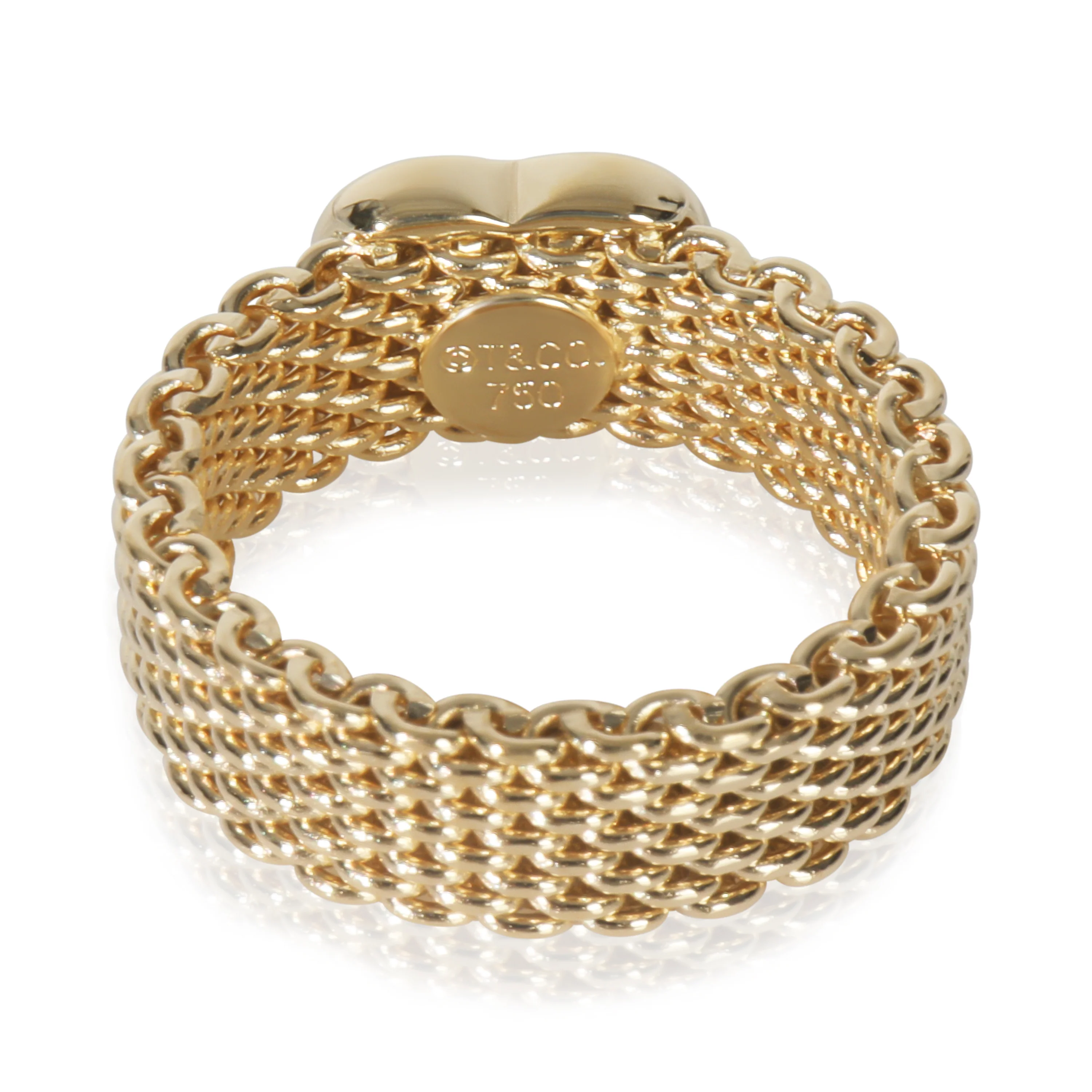 Yellow Gold Somerset Mesh Ring - Image 3