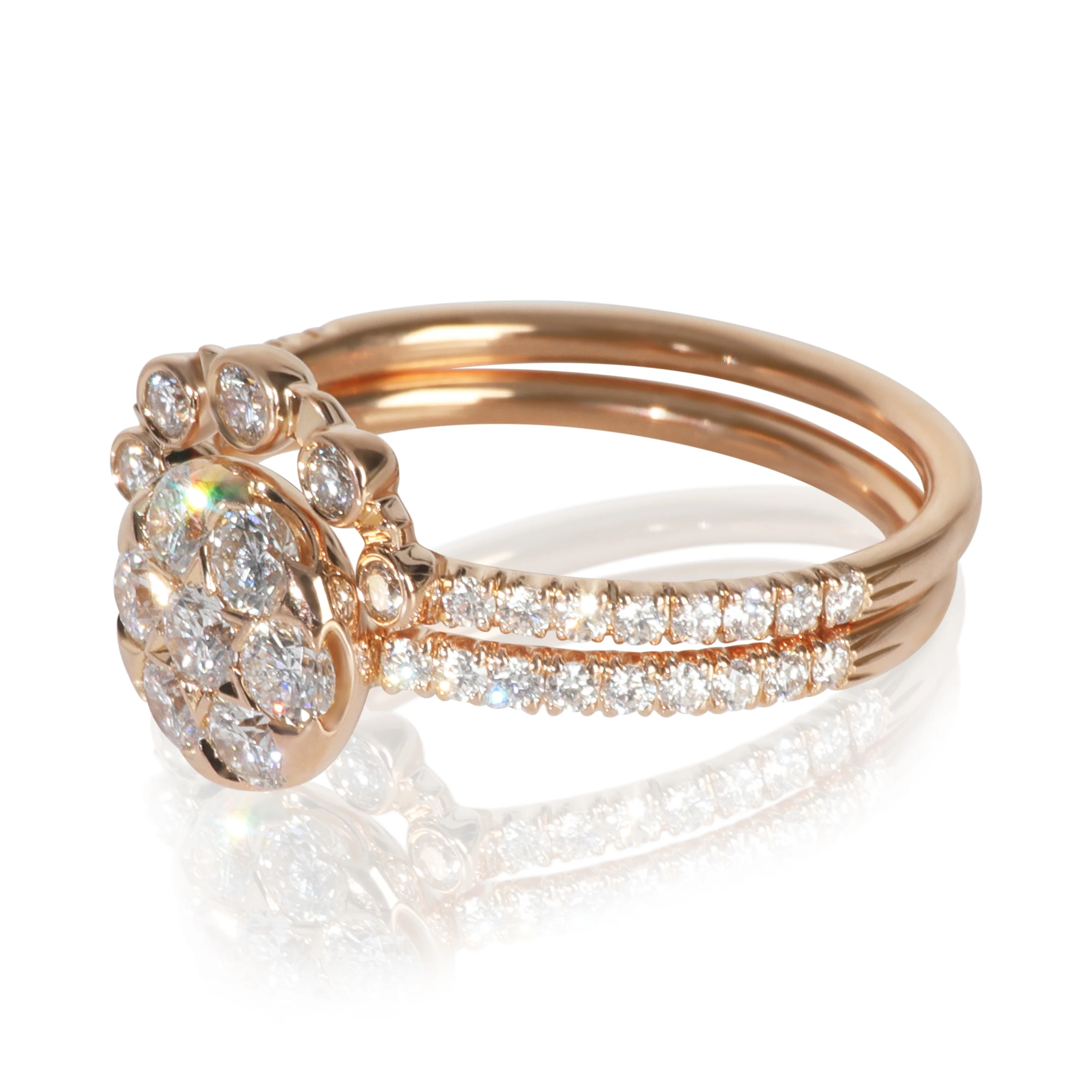 Rose Gold Diamond Etincelle Ring - Image 3