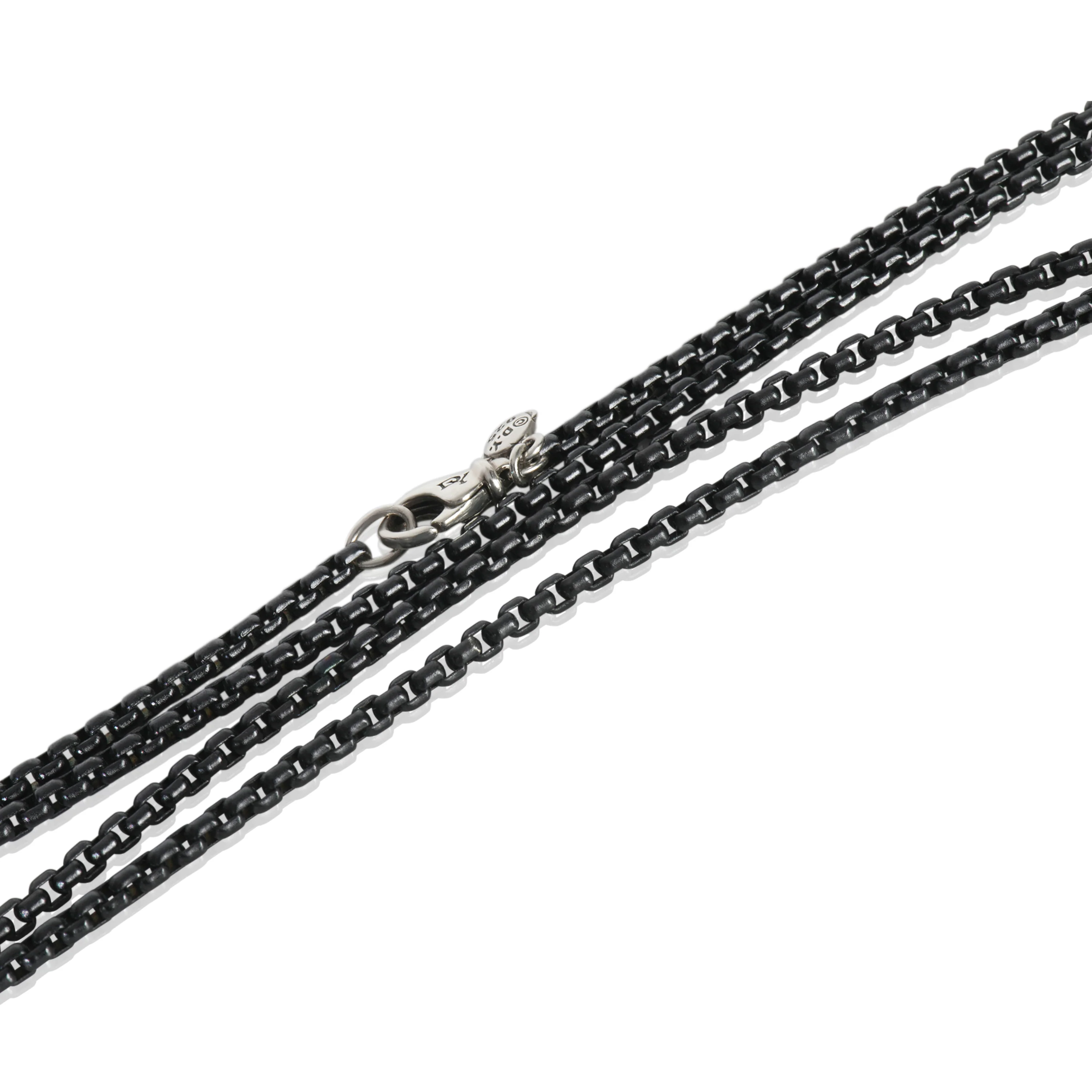 Sterling Silver  Box Chain Necklace - Image 2