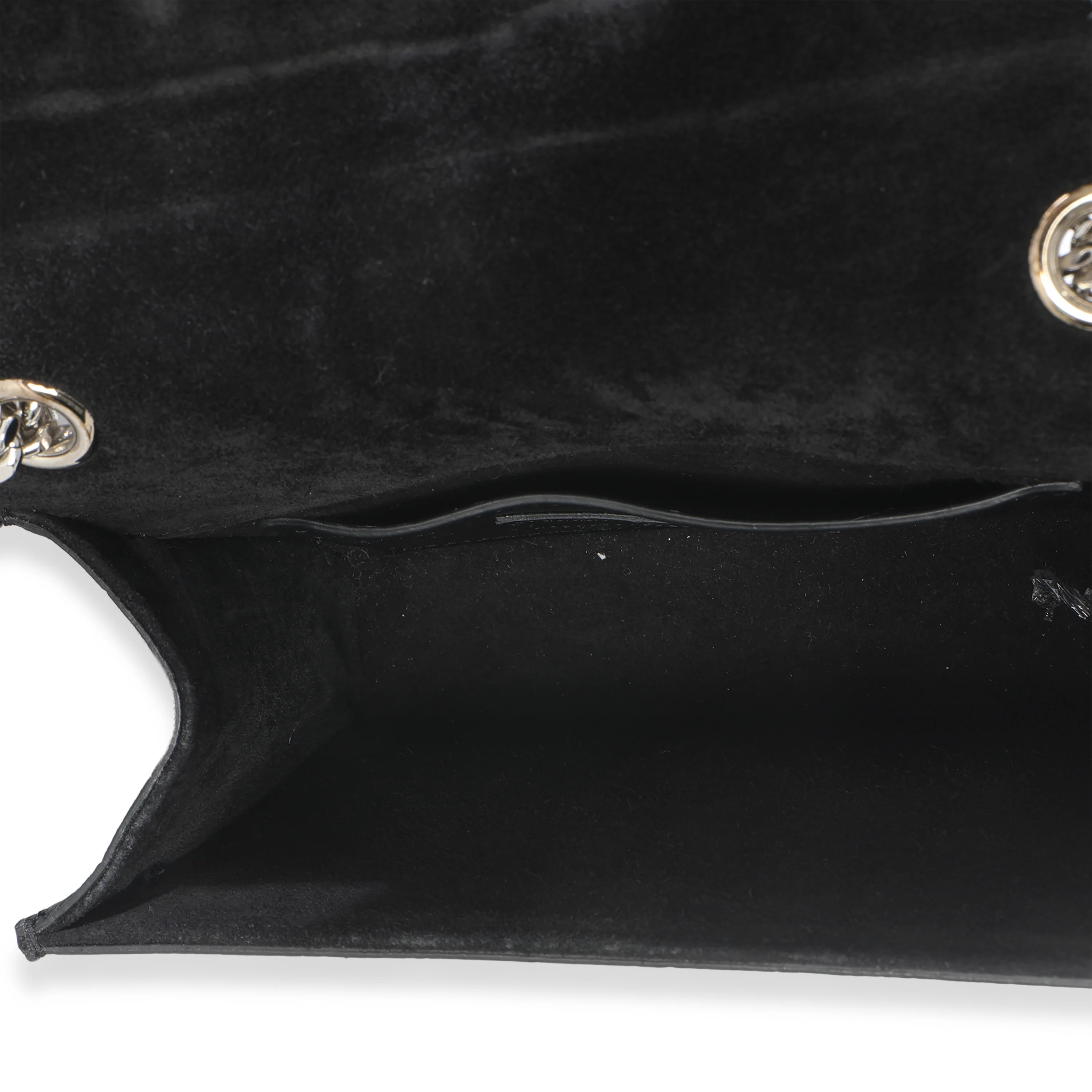 Black Crocodile Embossed Small Classic Monogram Kate Tassel - Image 9