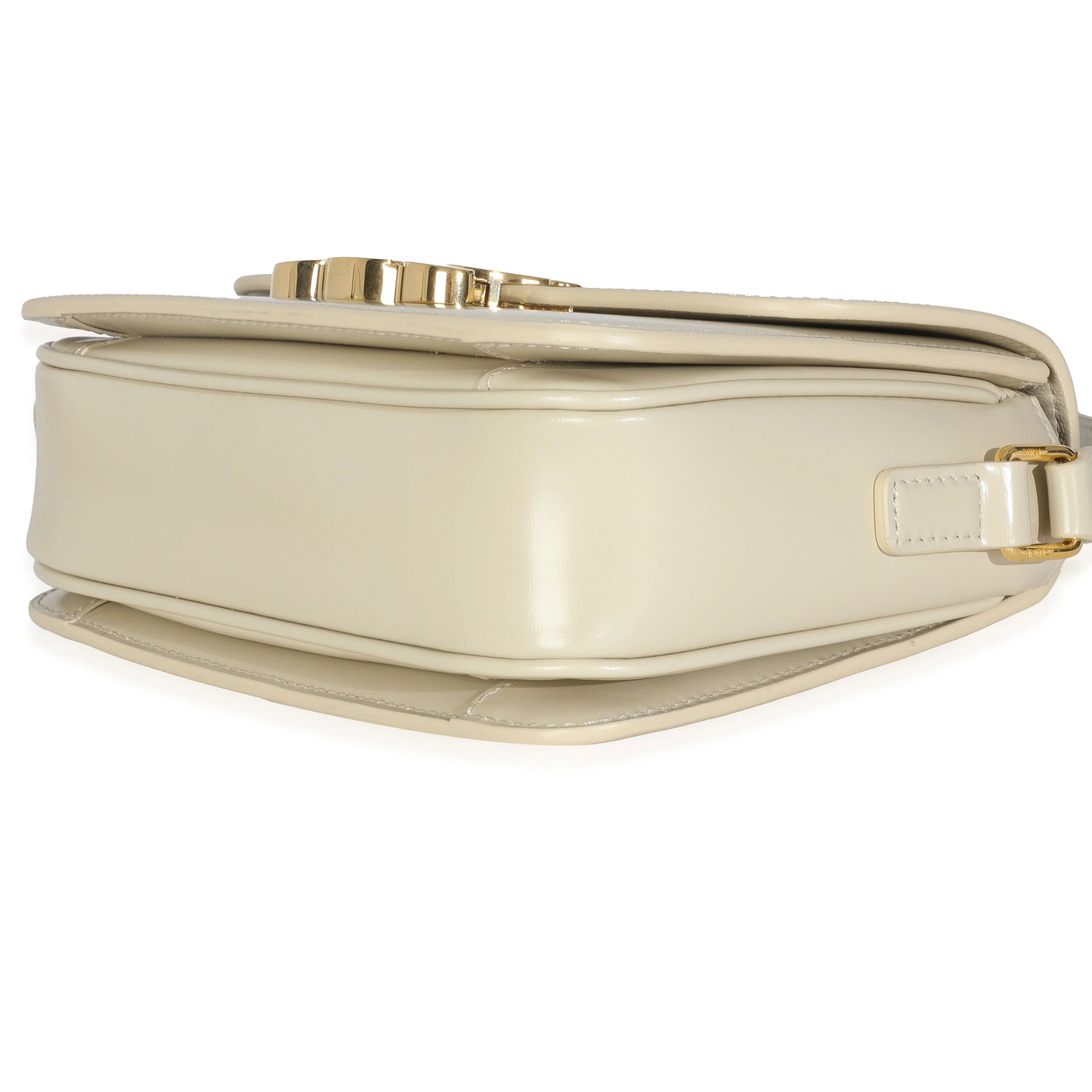 Light Stone Shiny Calfskin Classique Triomphe Bag - Image 5