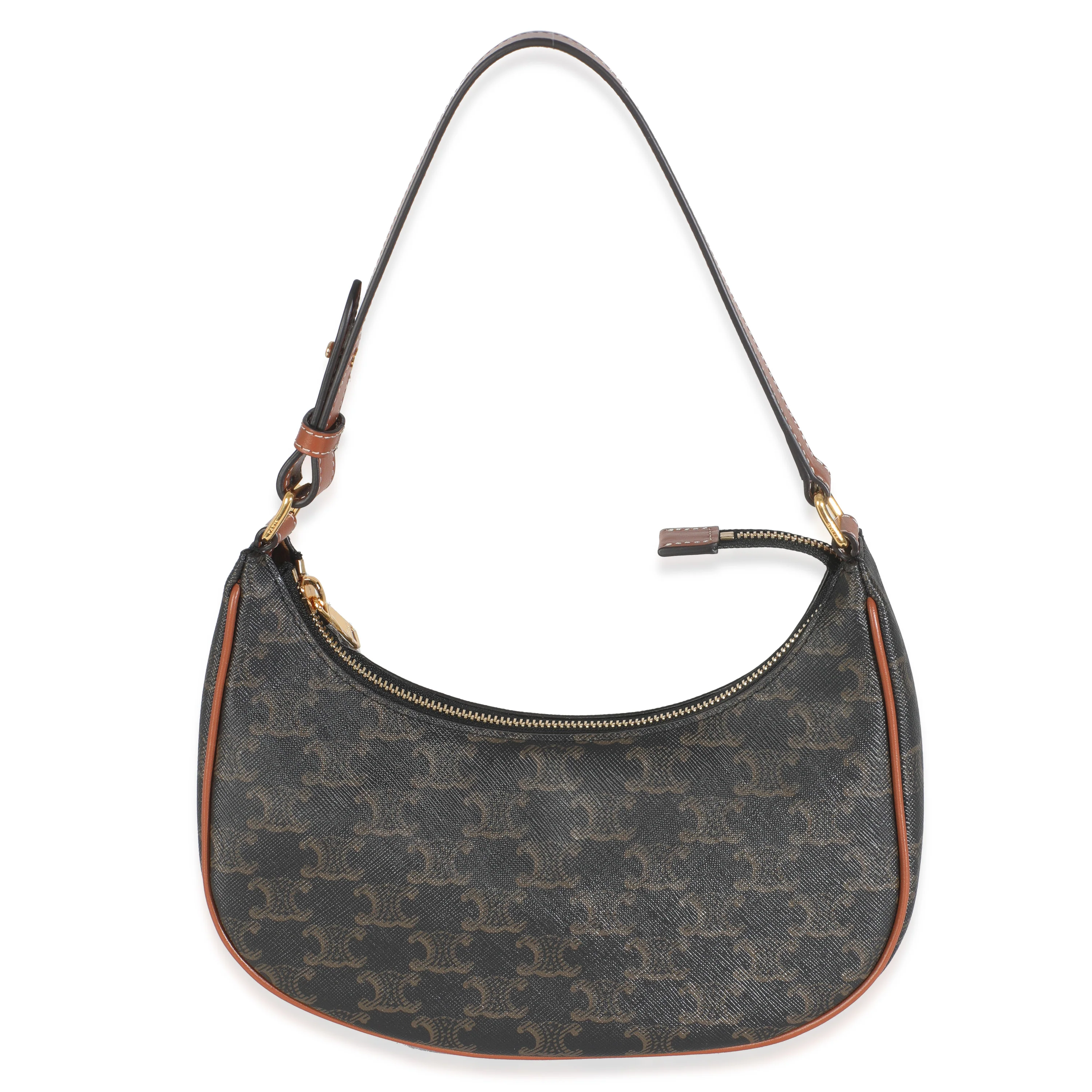 Brown Triomphe Canvas Ava Bag
