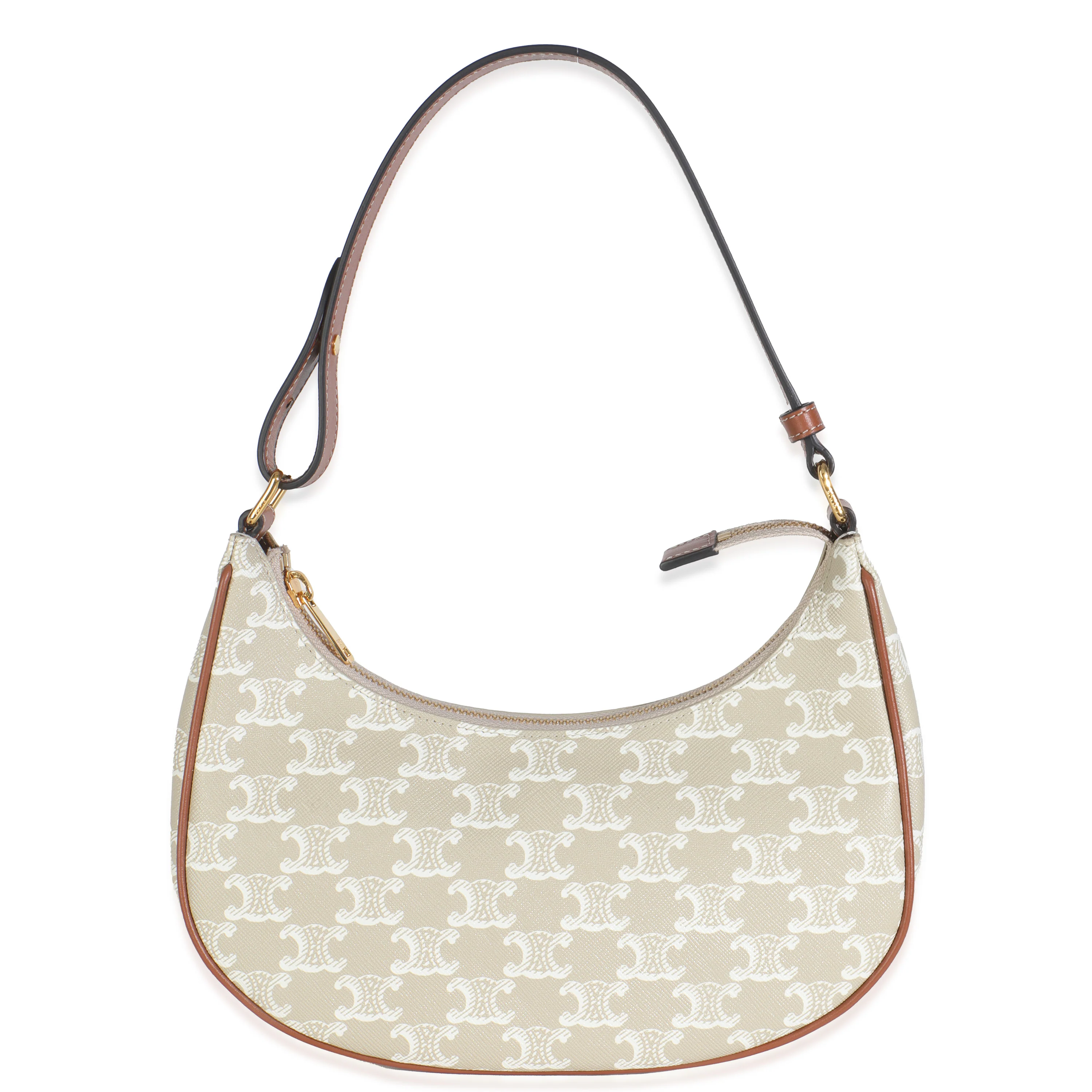 White Triomphe Canvas Ava Bag