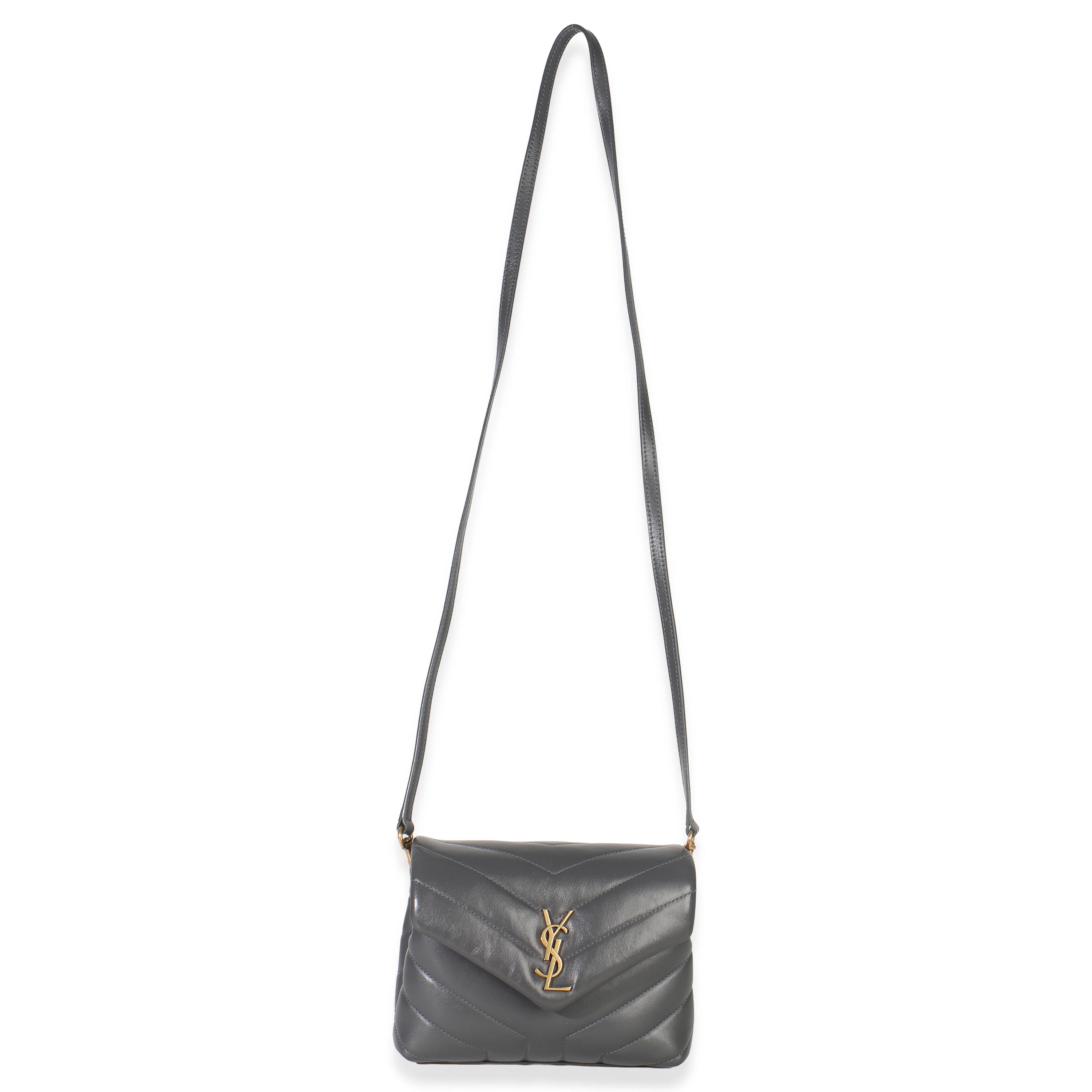 Dark Smog Y Quilted Calfskin Monogram Toy Loulou Crossbody - Image 8