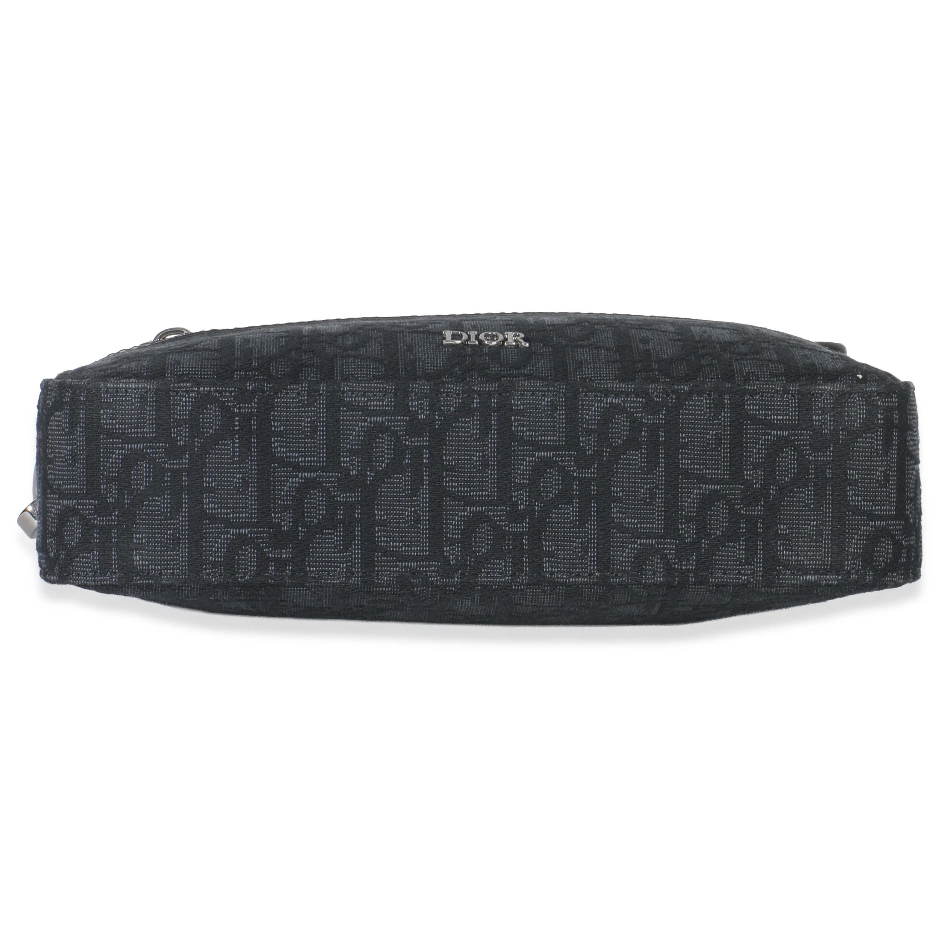 Black Oblique Jacquard Safari Messenger - Image 6