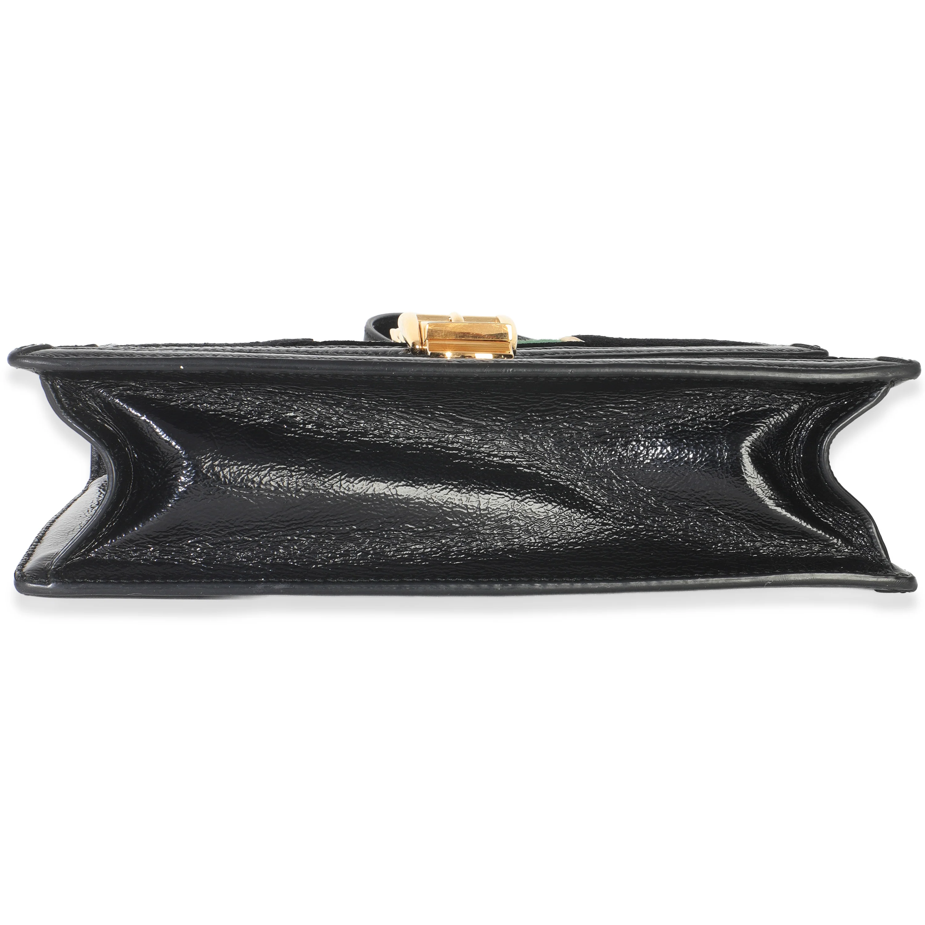 Black GG Velvet Small Sylvie Shoulder Bag - Image 4