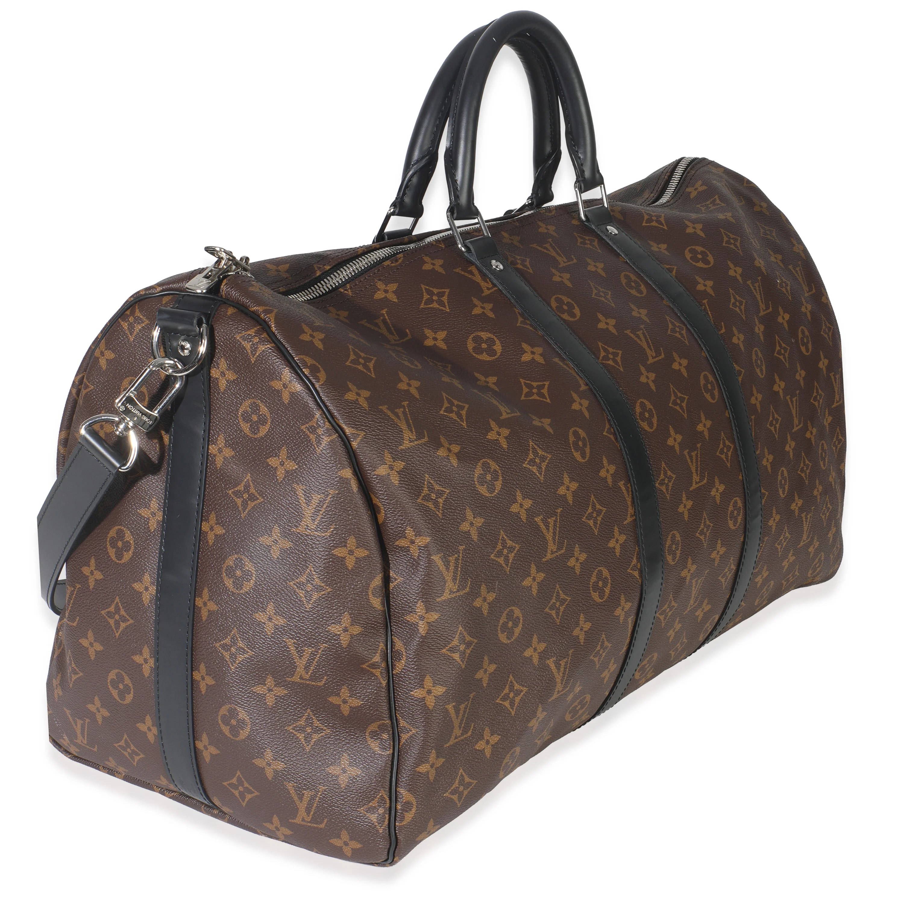 Monogram Macassar Canvas Keepall Bandouliere 55 - Image 3