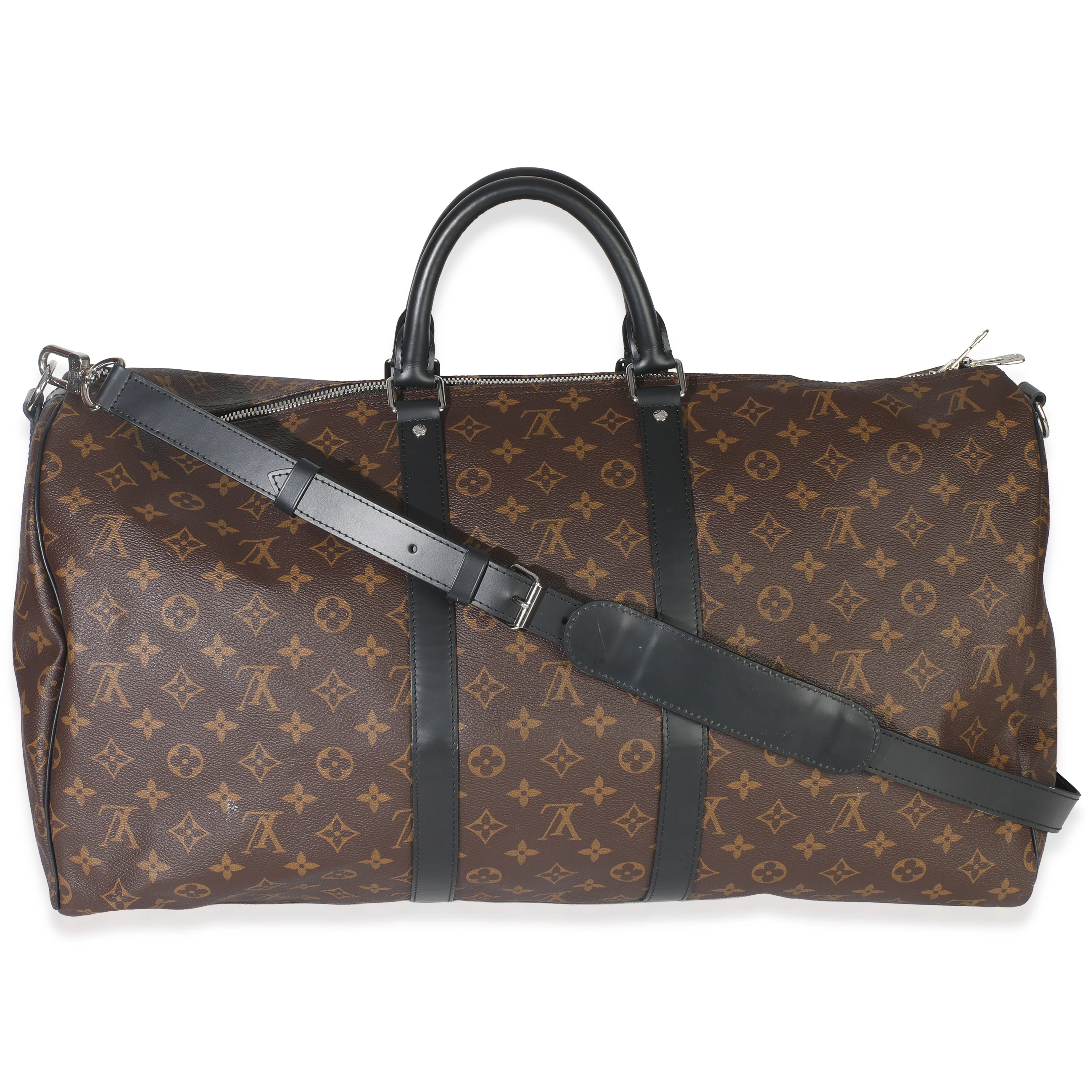 Monogram Macassar Canvas Keepall Bandouliere 55 - Image 4