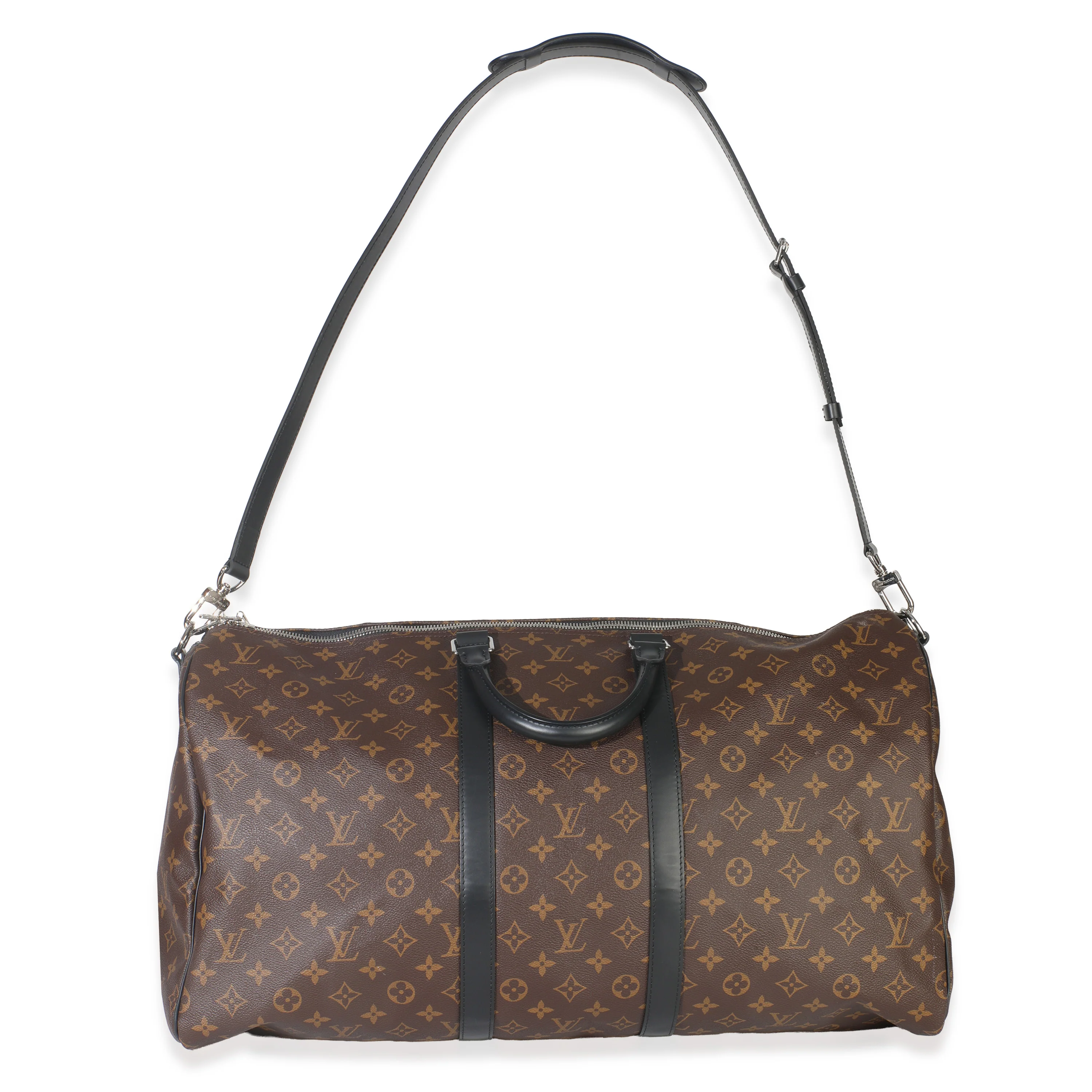 Monogram Macassar Canvas Keepall Bandouliere 55 - Image 8