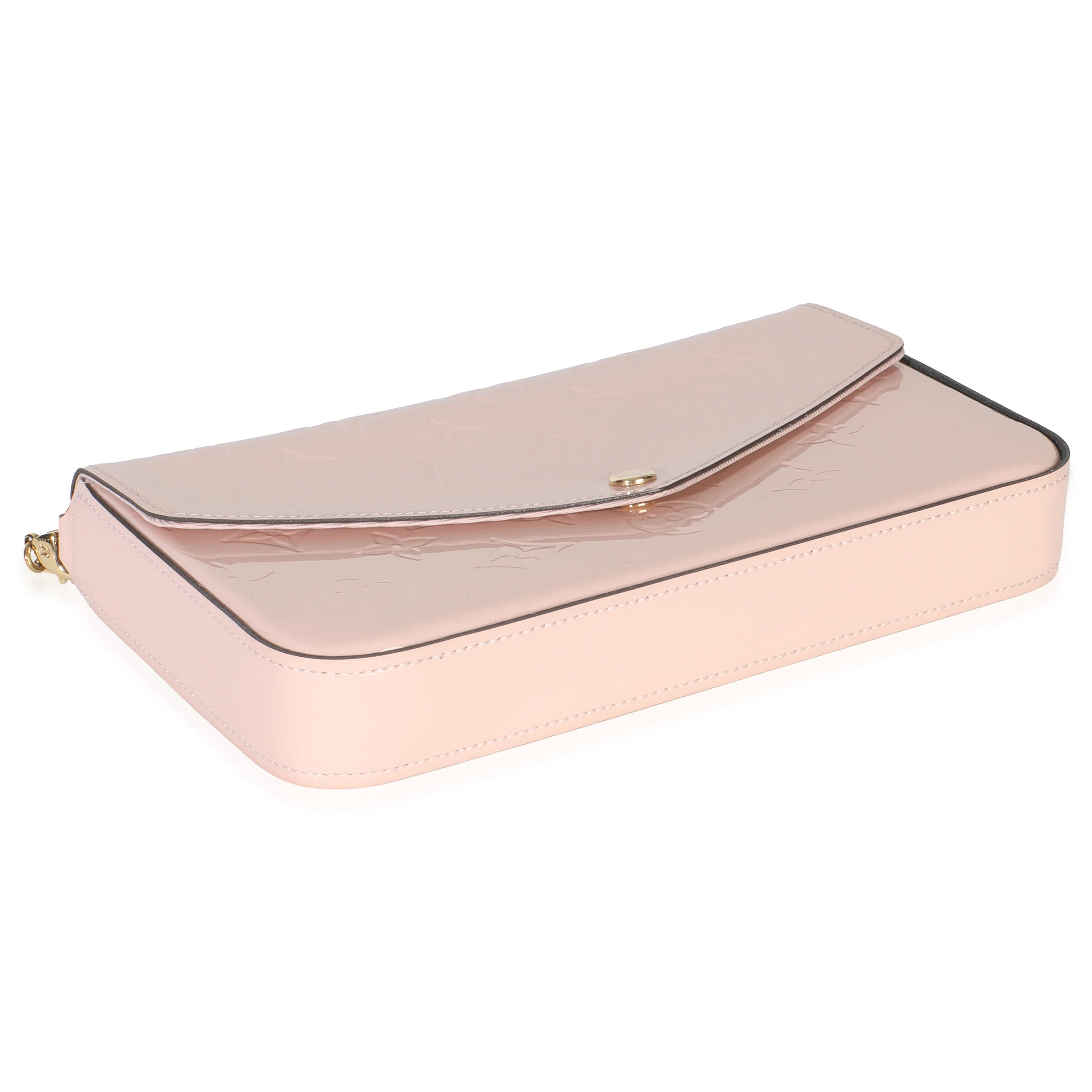 Rose Ballerine Monogram Vernis Felicie Pochette - Image 8