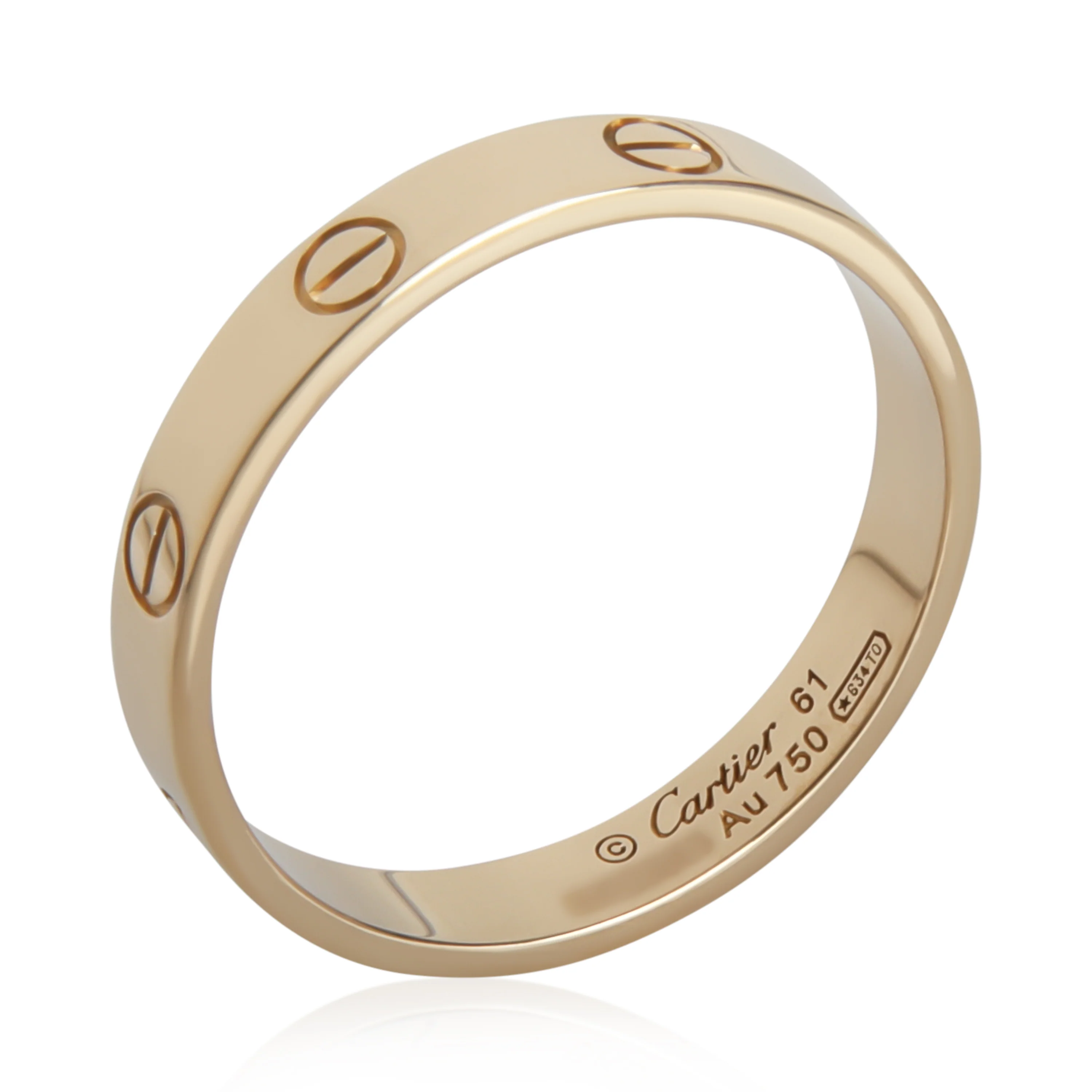 Yellow Gold  Small Model Love Ring - Image 4