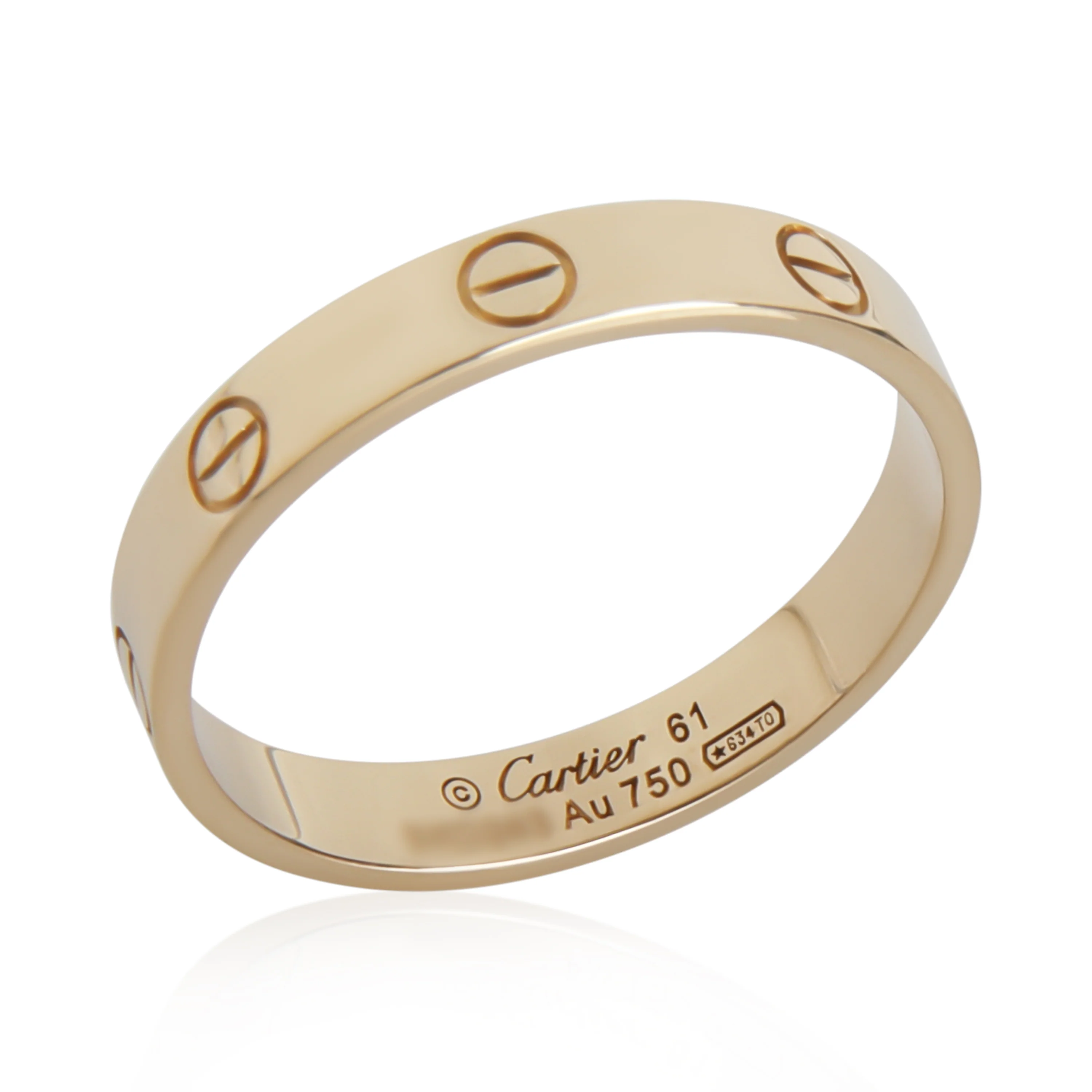 Yellow Gold  Small Model Love Ring - Image 6