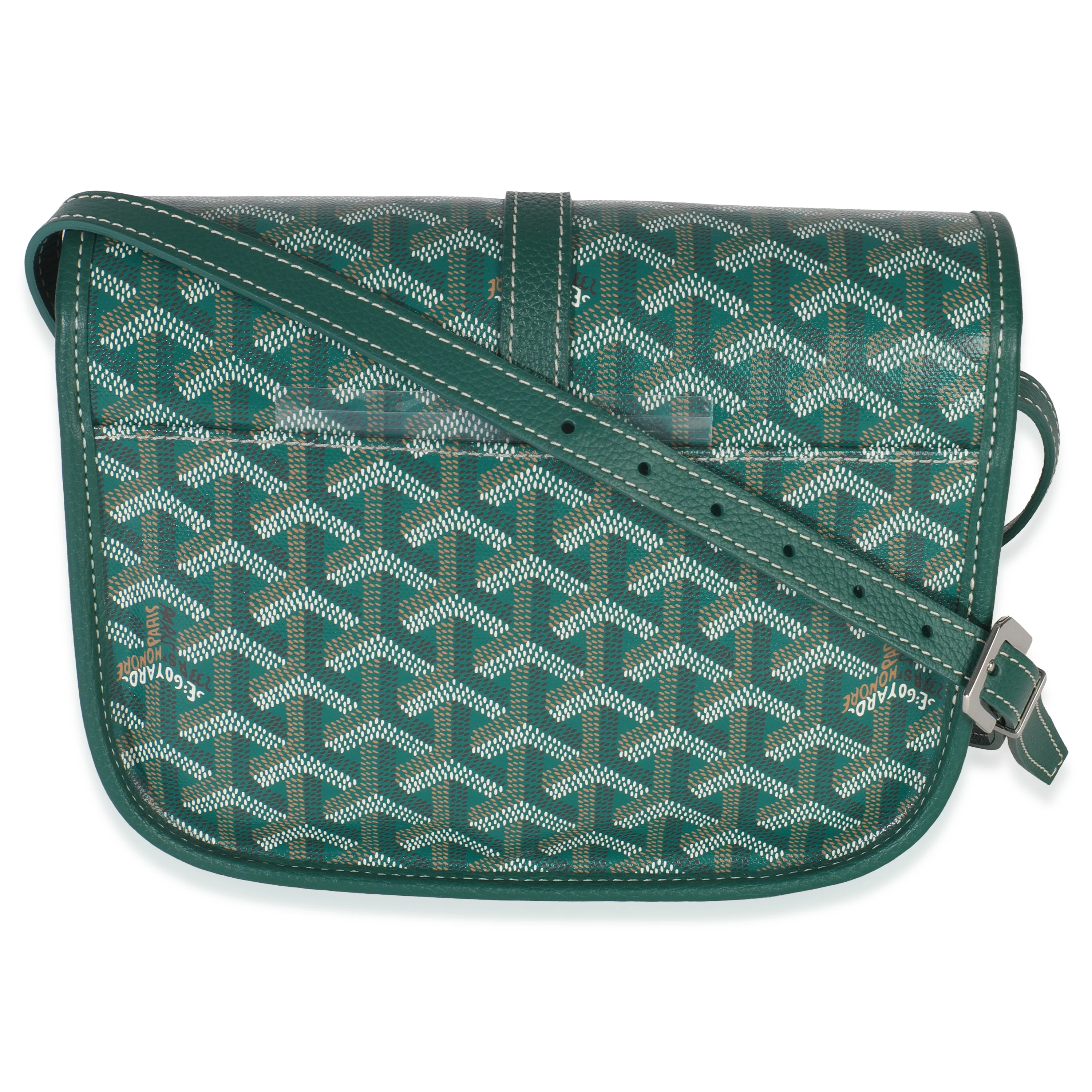 Green Goyardine Canvas Belvedere II PM - Image 4