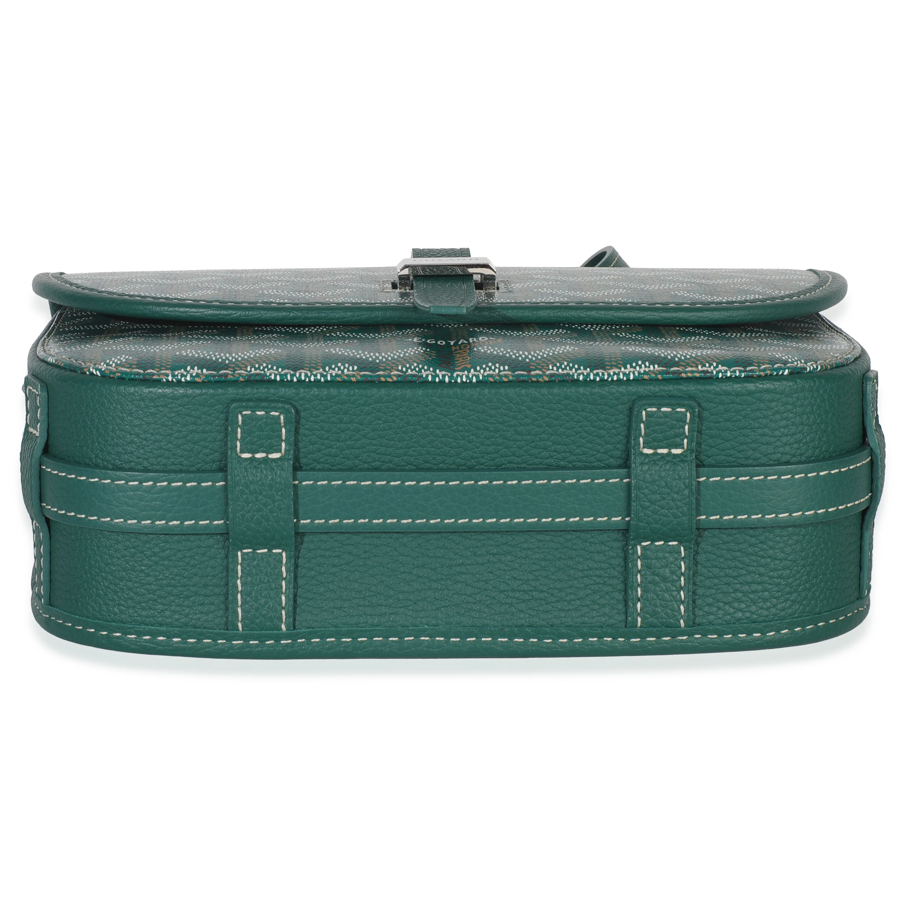 Green Goyardine Canvas Belvedere II PM - Image 5