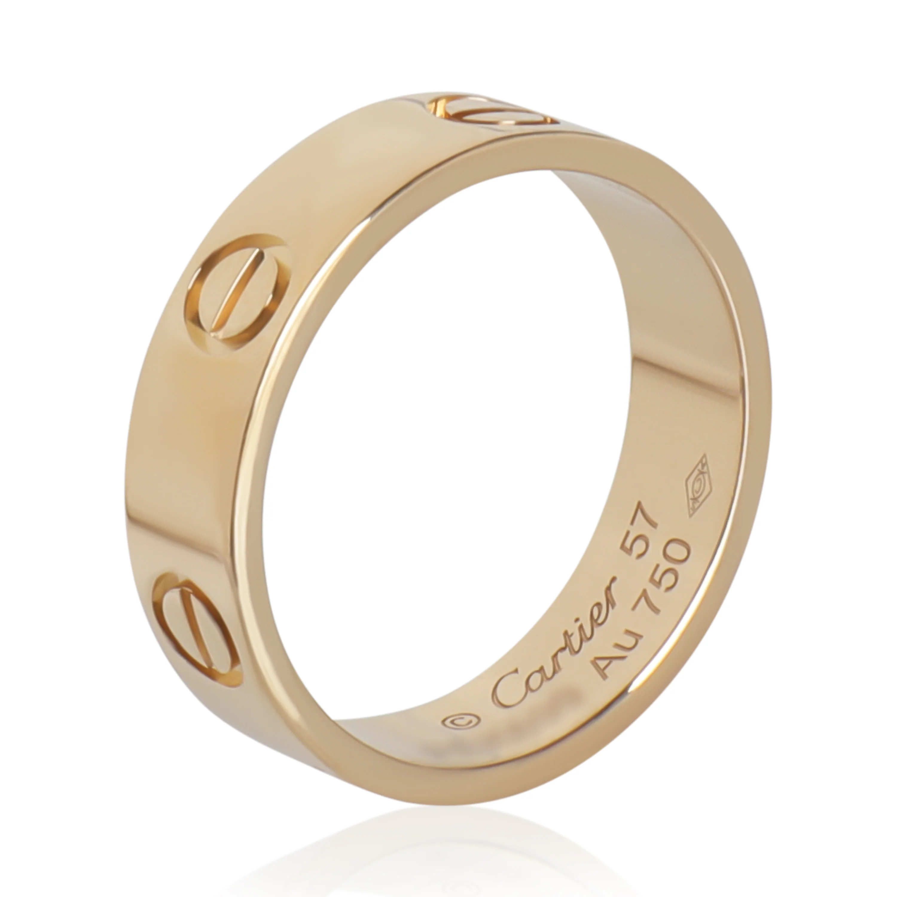Yellow Gold  Love Ring - Image 4