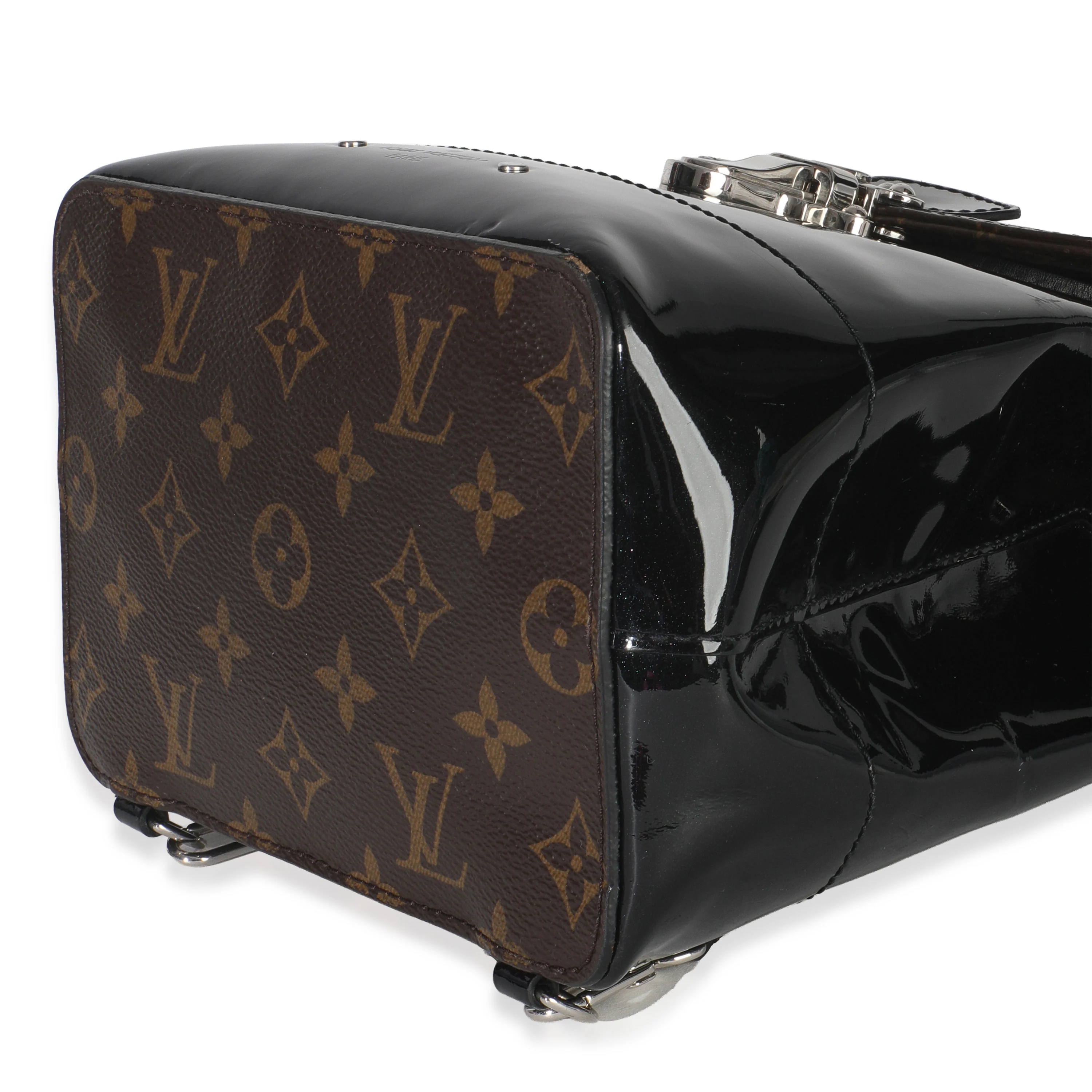 Black Patent Monogram Hot Springs Backpack - Image 6