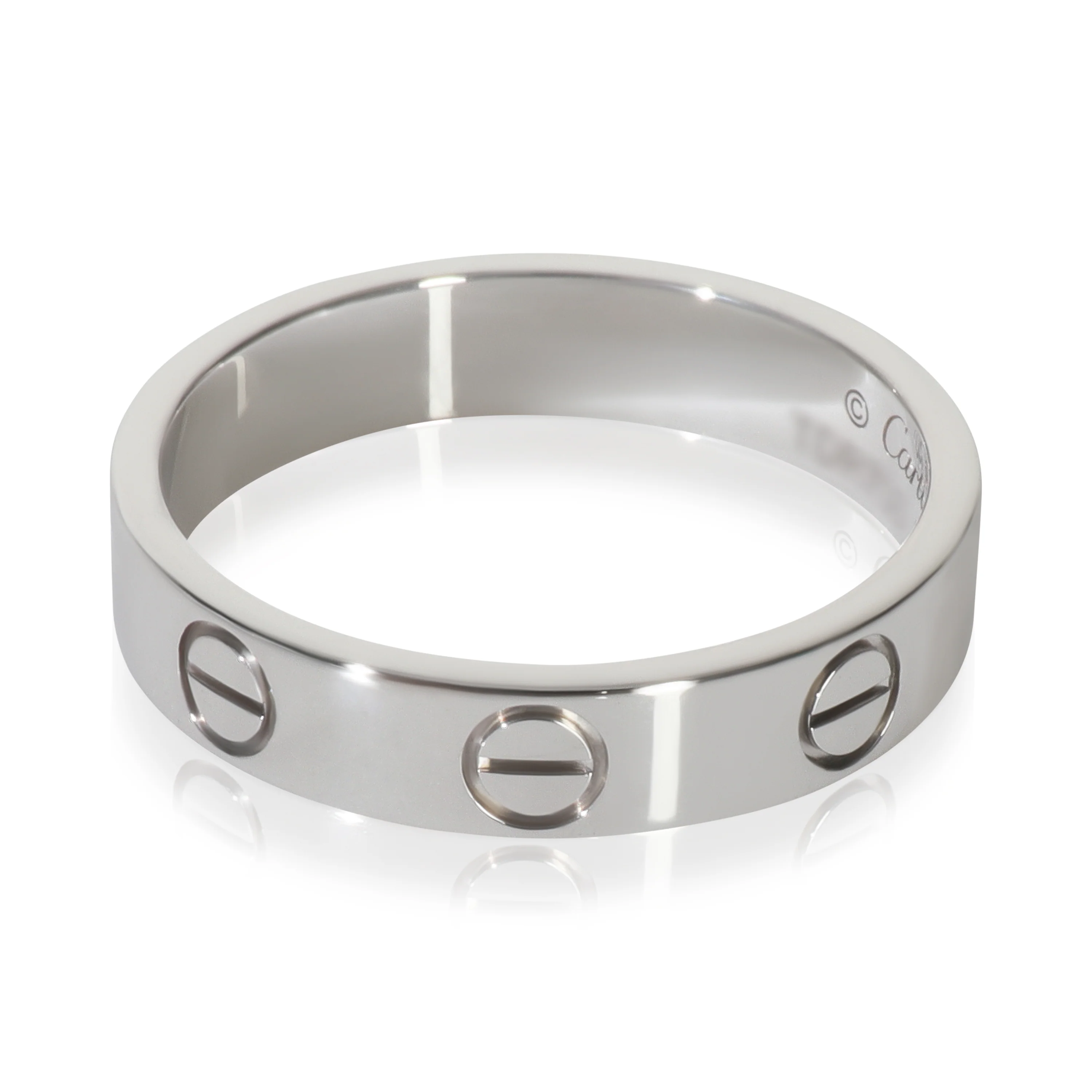 White Gold Small Model Love Ring - Image 2