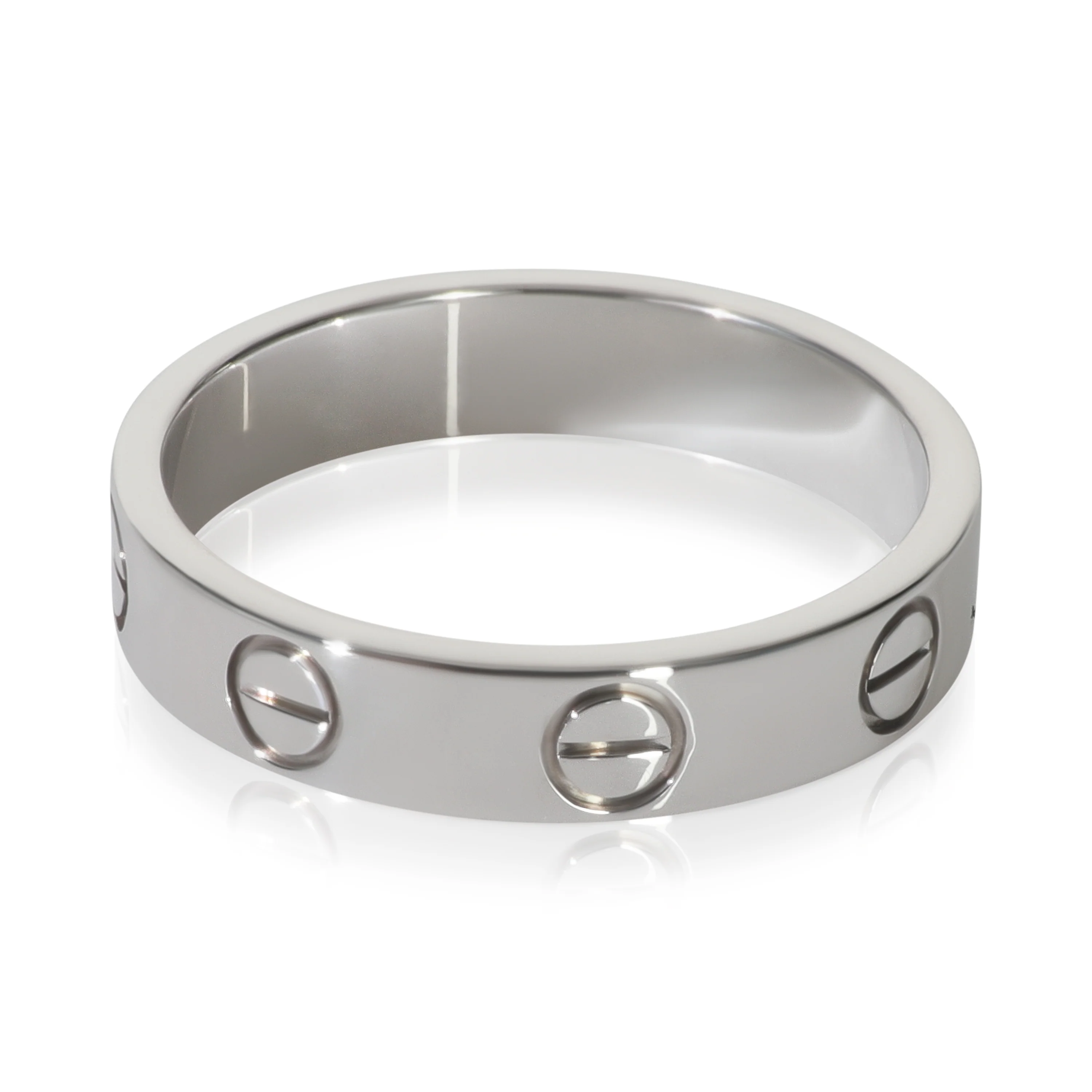 White Gold Small Model Love Ring - Image 3