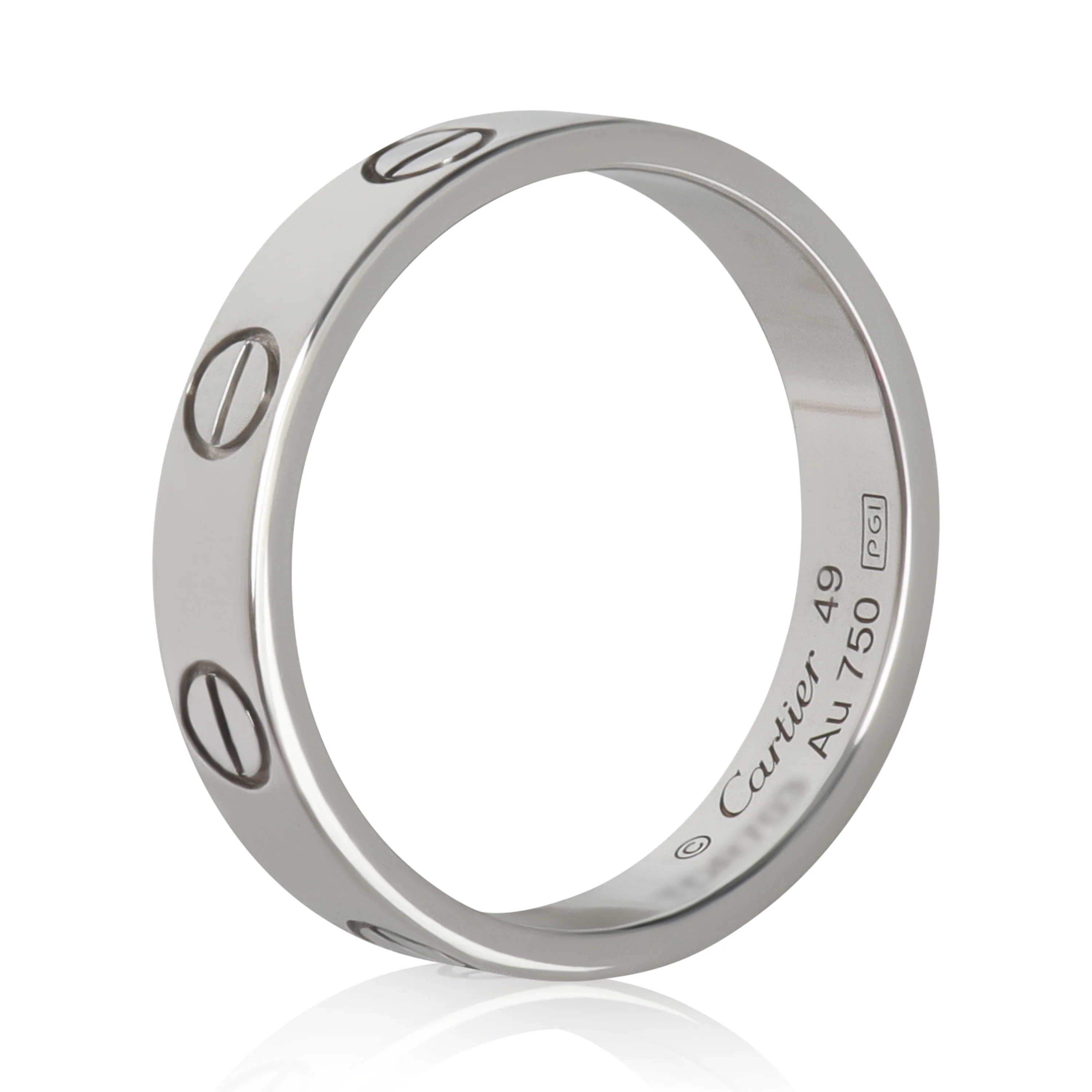 White Gold Small Model Love Ring - Image 6