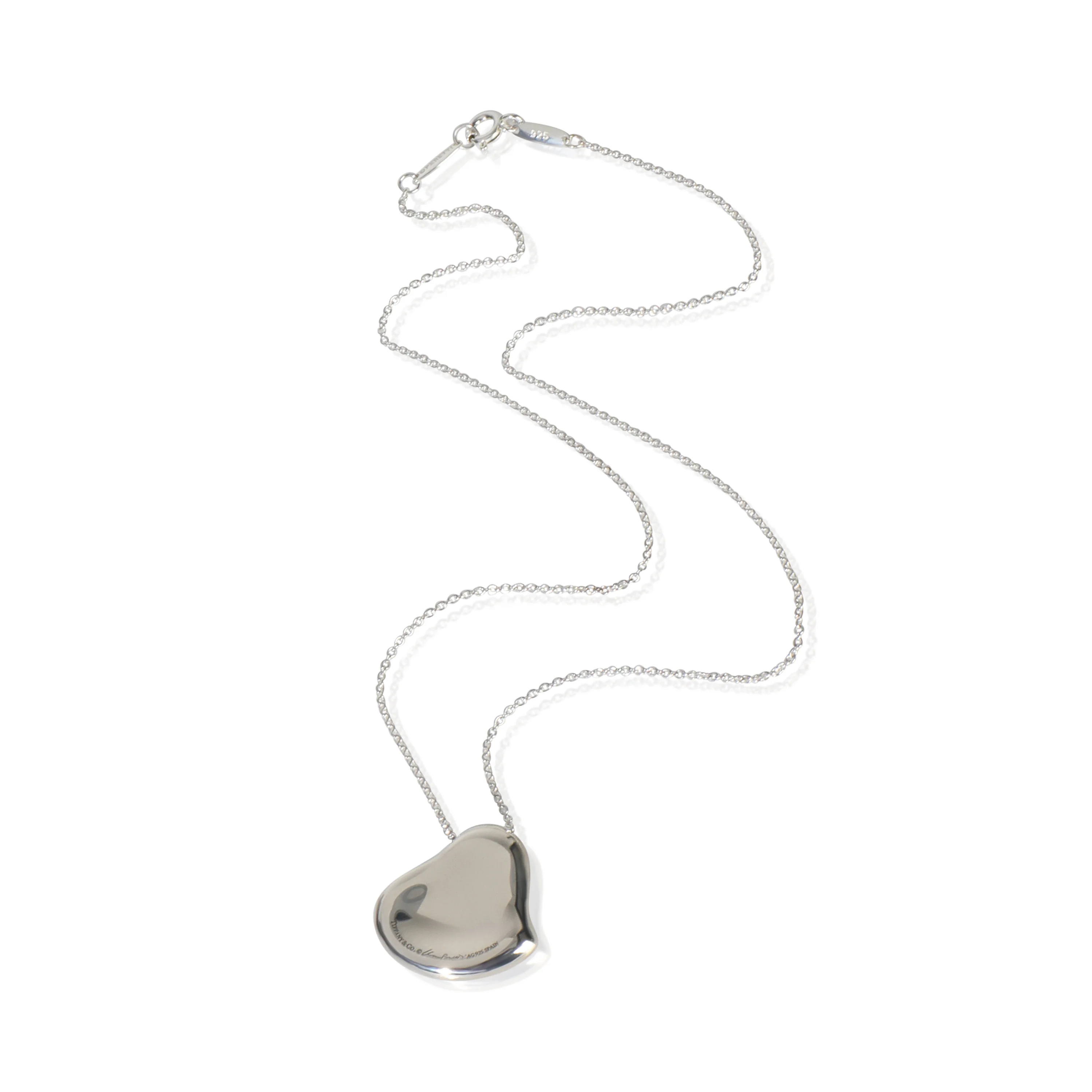 Sterling Silver  Elsa Peretti Full Heart Pendant - Image 3