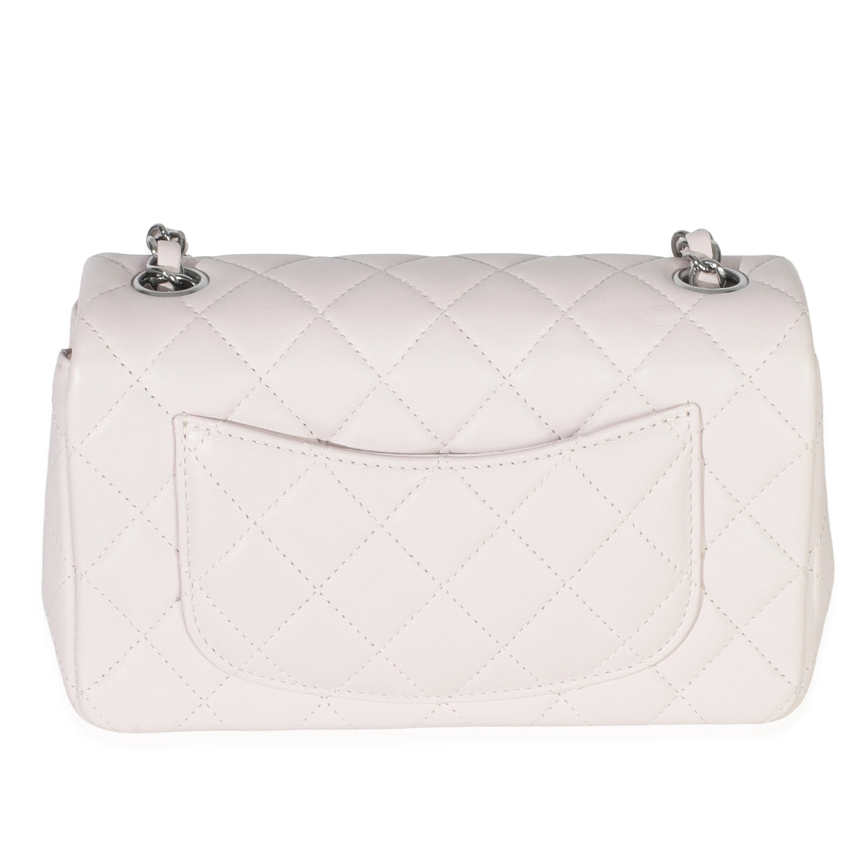 Violet Clair Quilted Lambskin Rectangle Mini Flap - Image 4