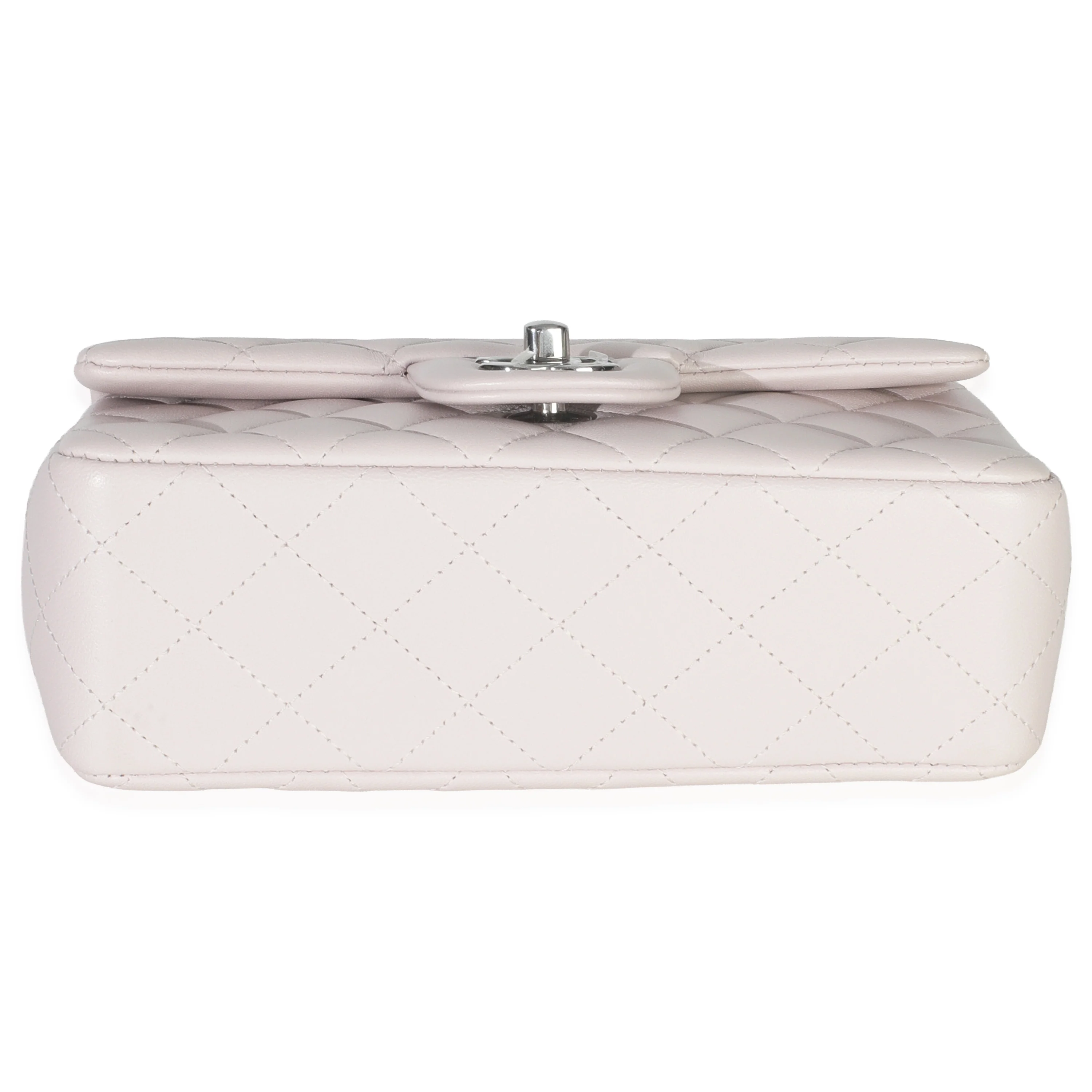 Violet Clair Quilted Lambskin Rectangle Mini Flap - Image 5