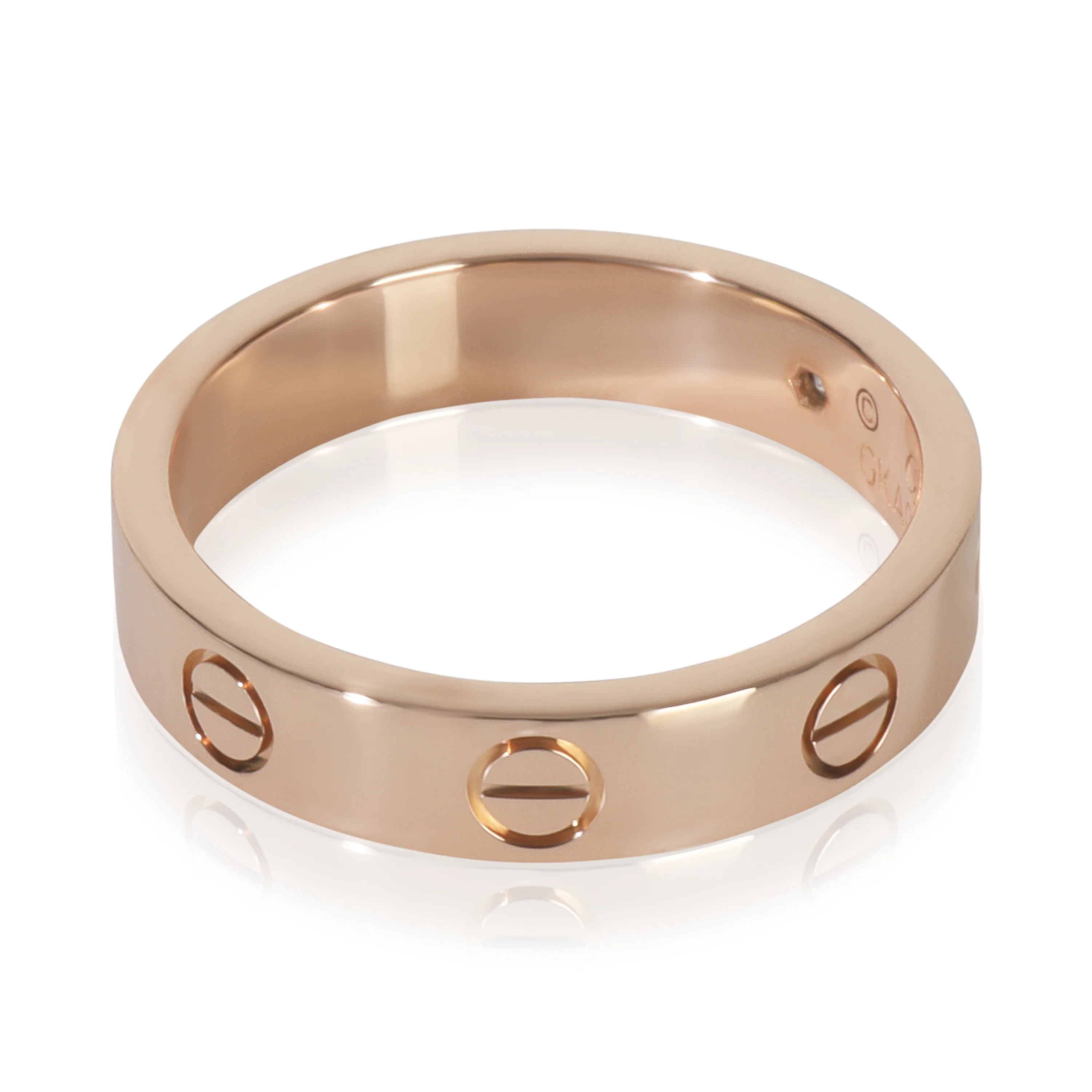 Rose Gold Diamond Small Model Love Ring - Image 2