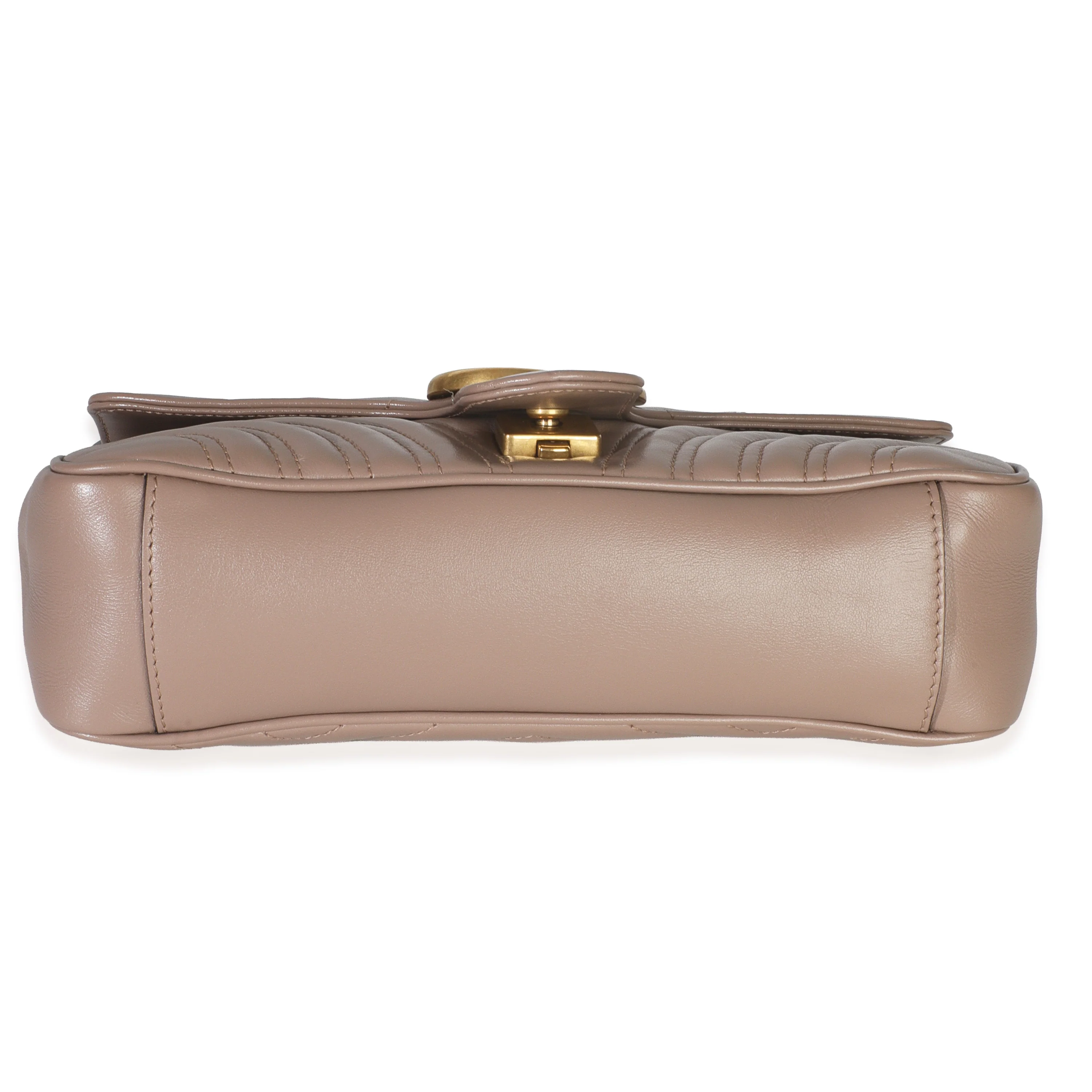 Porcelain Rose Calfskin Matelasse Medium GG Marmont Shoulder Bag - Image 5