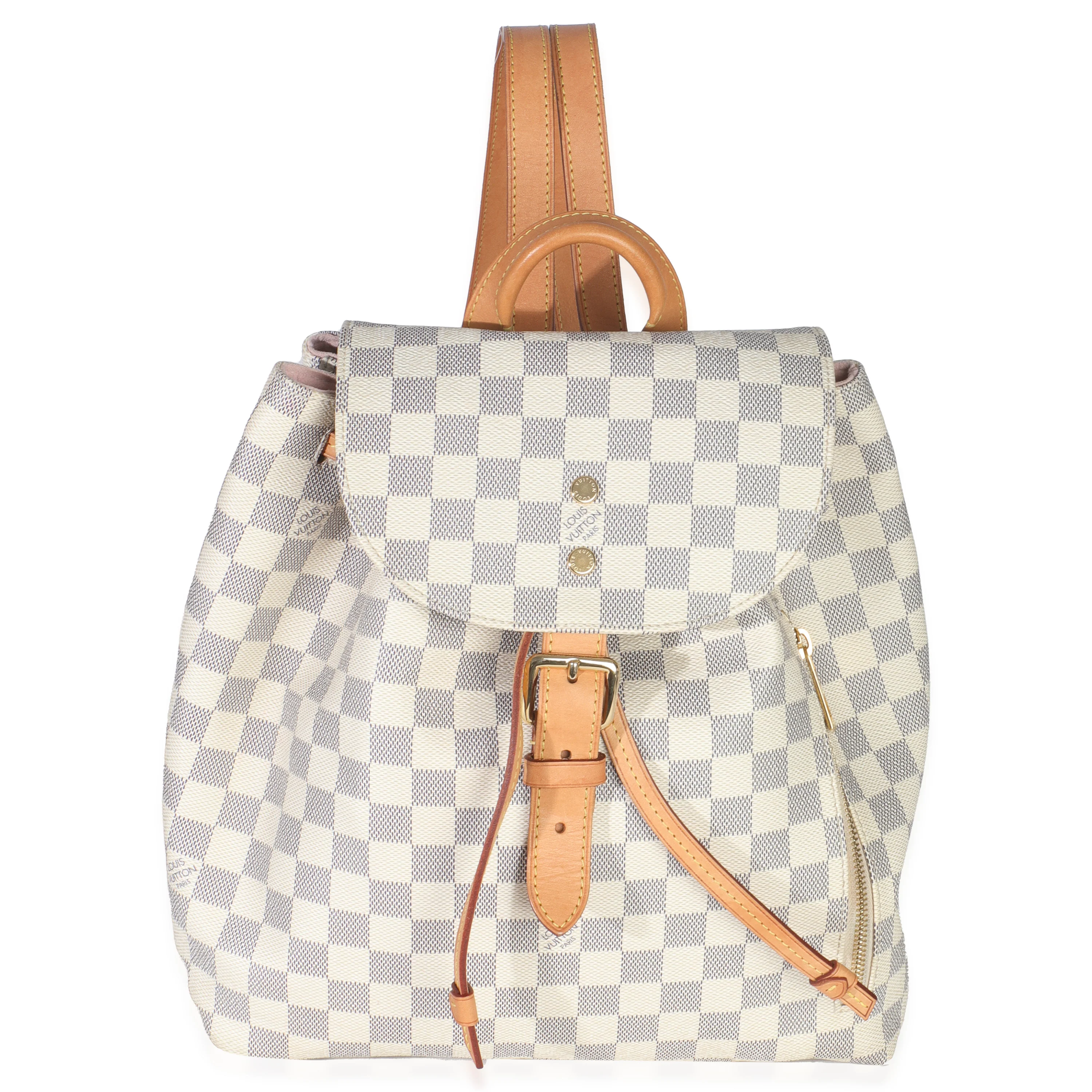 Damier Azur Canvas Sperone MM