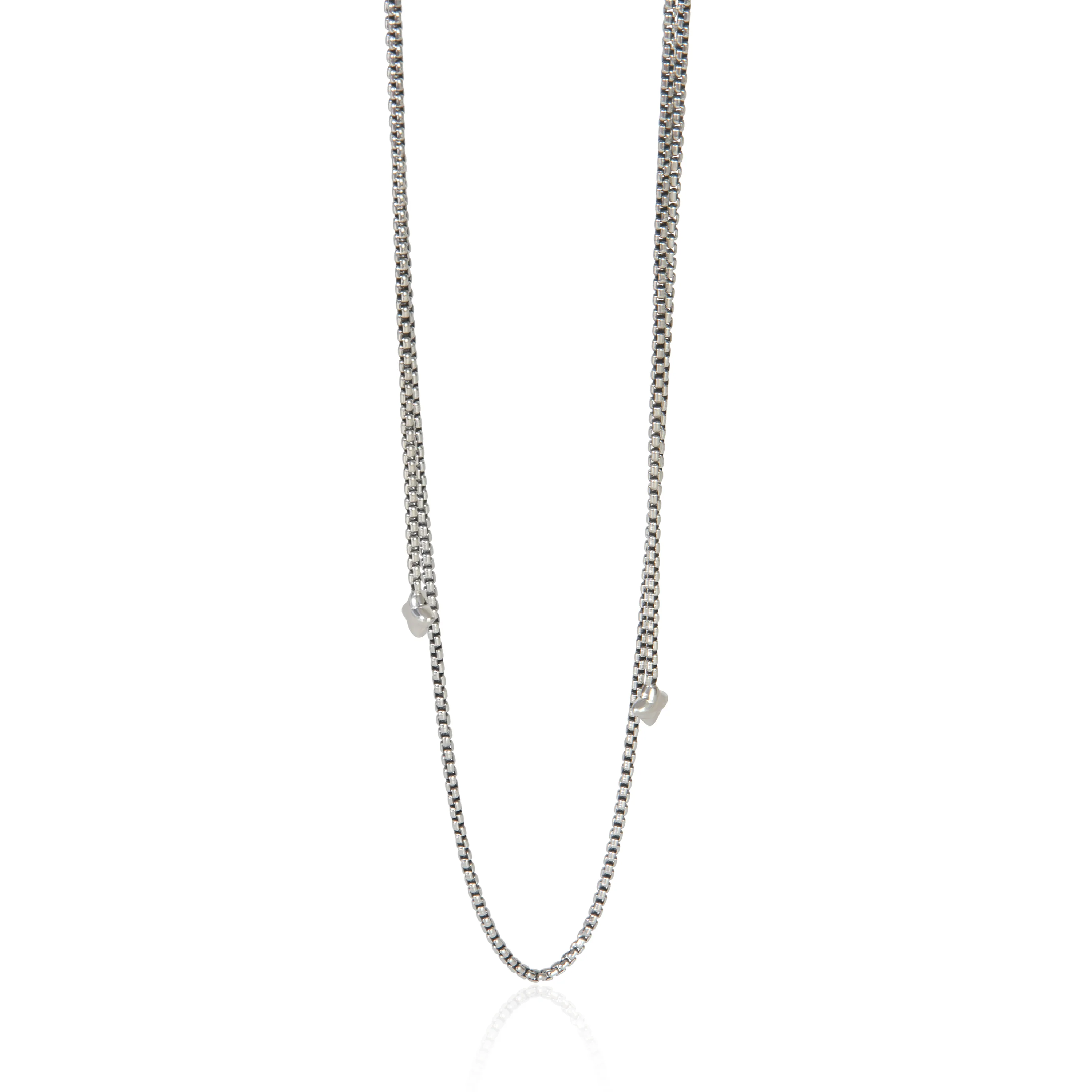 Sterling Silver 1.5mm Box Slider Chain Necklace
