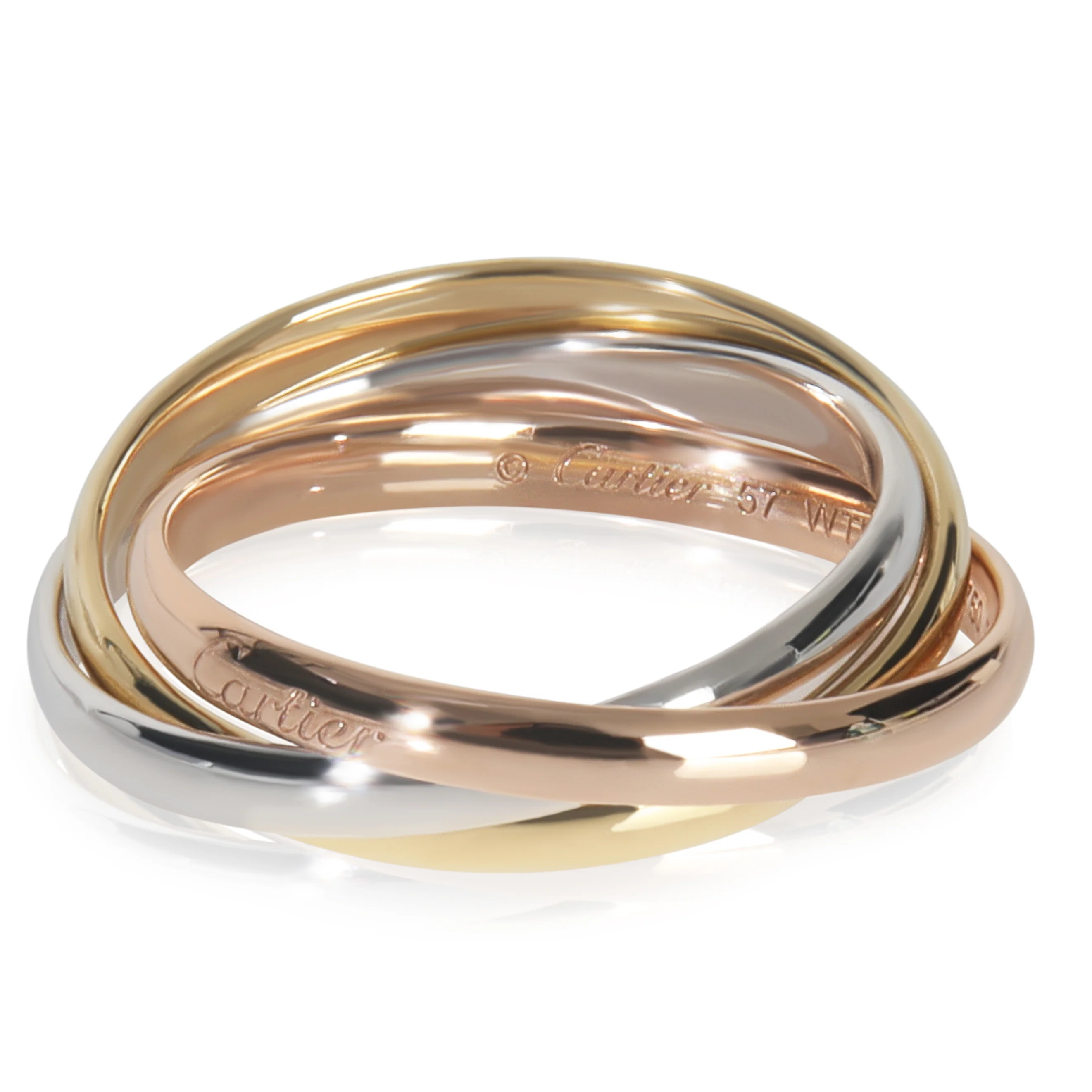 3-Tone Gold Small Model Trinity Ring - Image 2