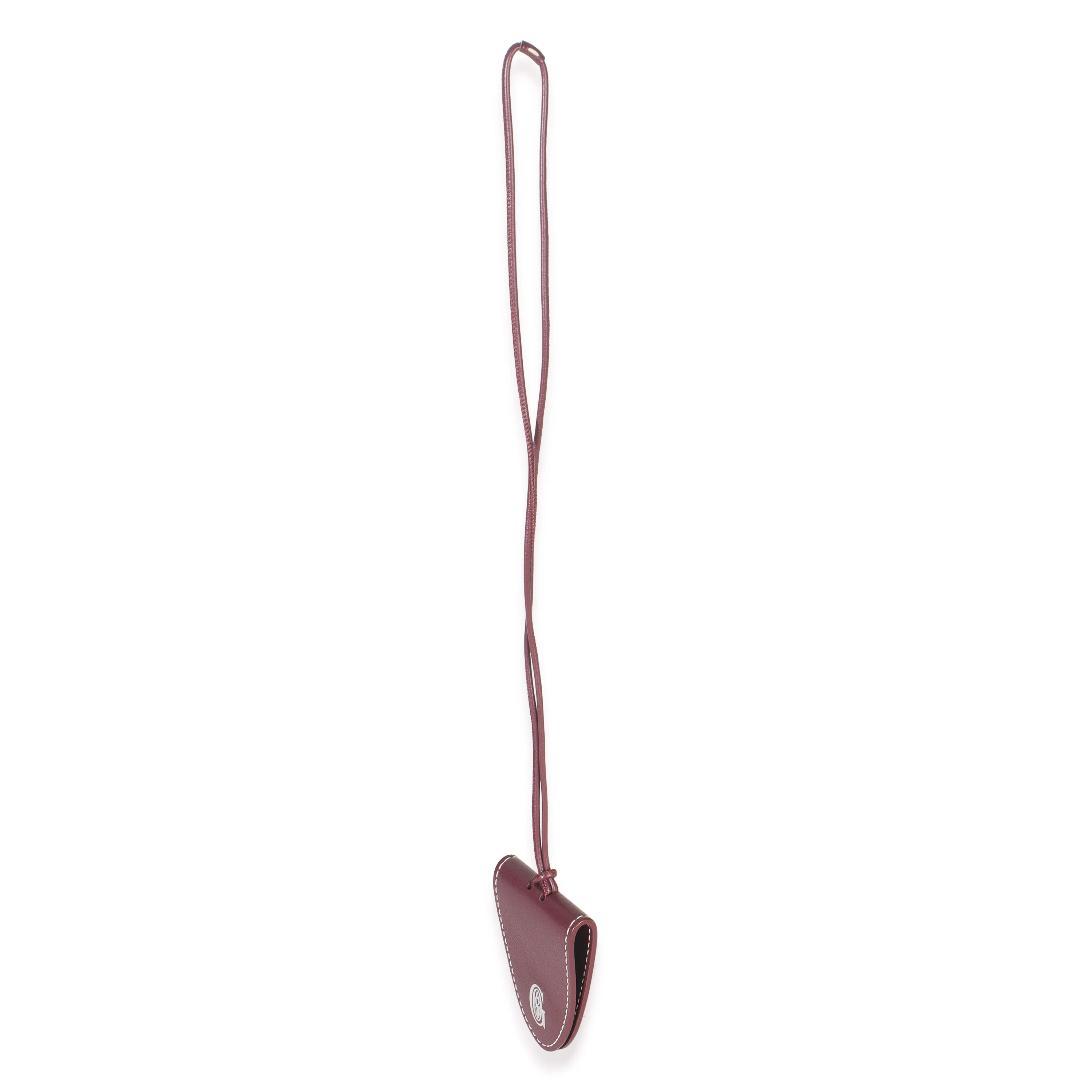 Burgundy Calfskin Bag Clip - Image 2