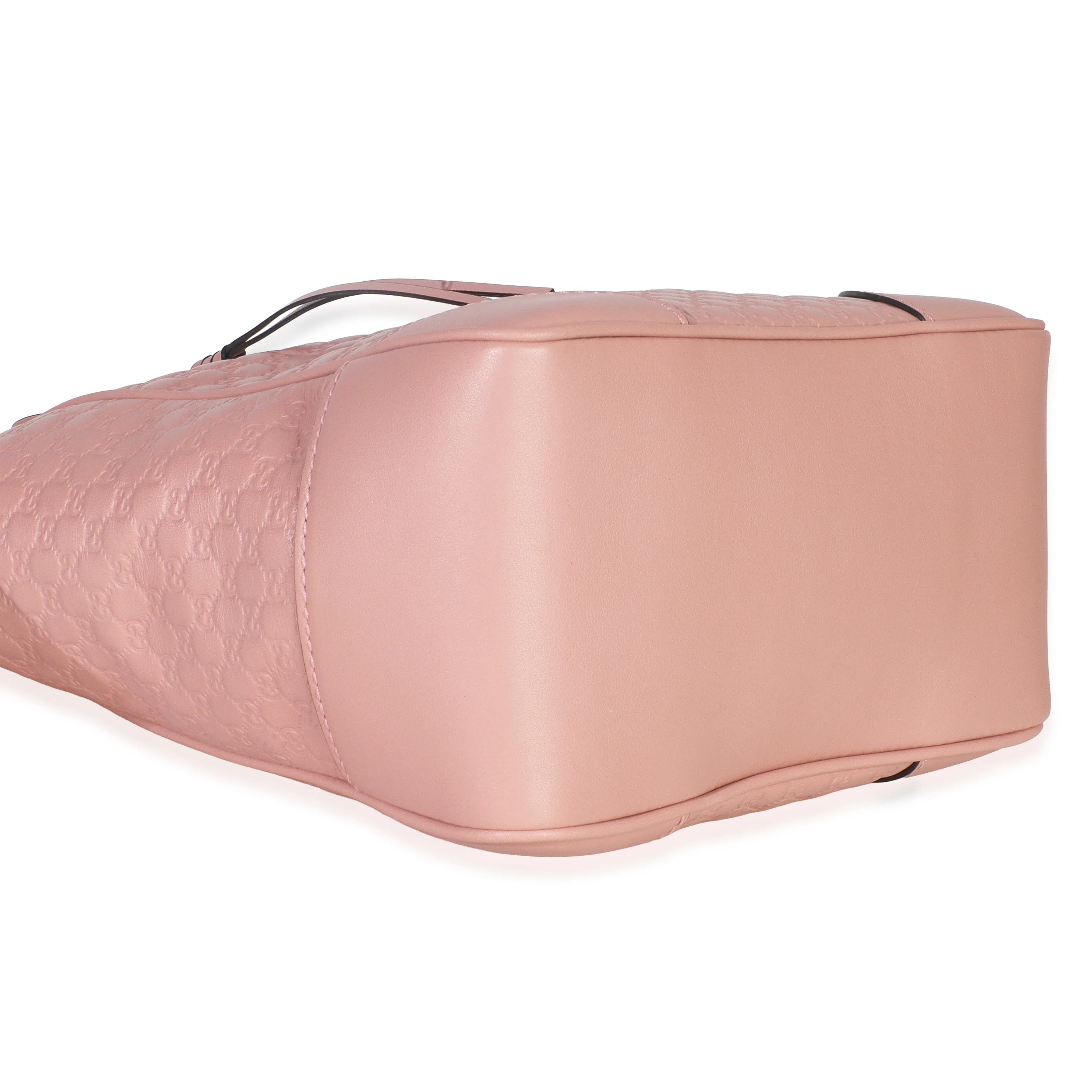 Soft Pink Microguccissima Small Bree Tote - Image 7