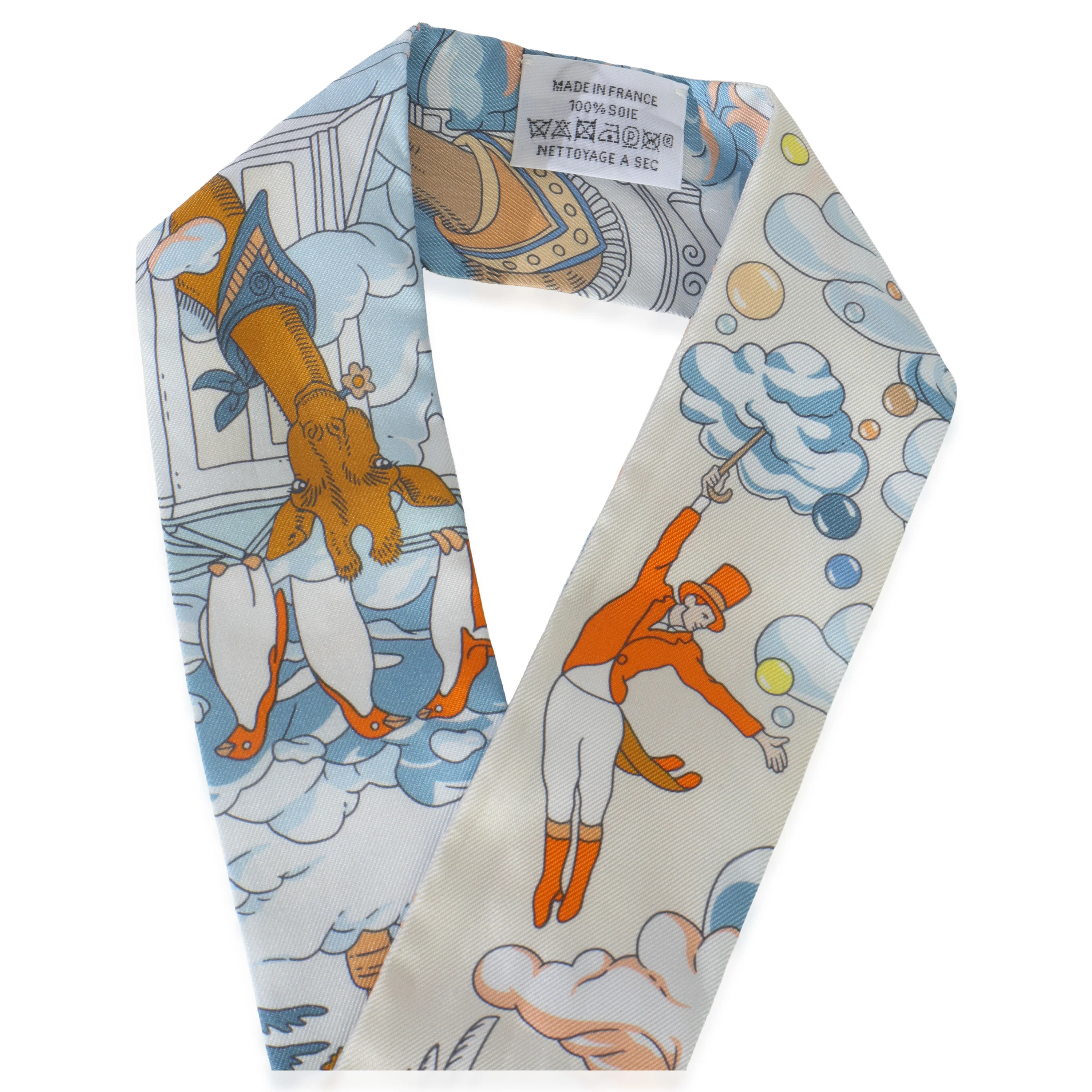 Creme Bleu Ciel Orange Silk Sur Mon Nuage Twilly - Image 2