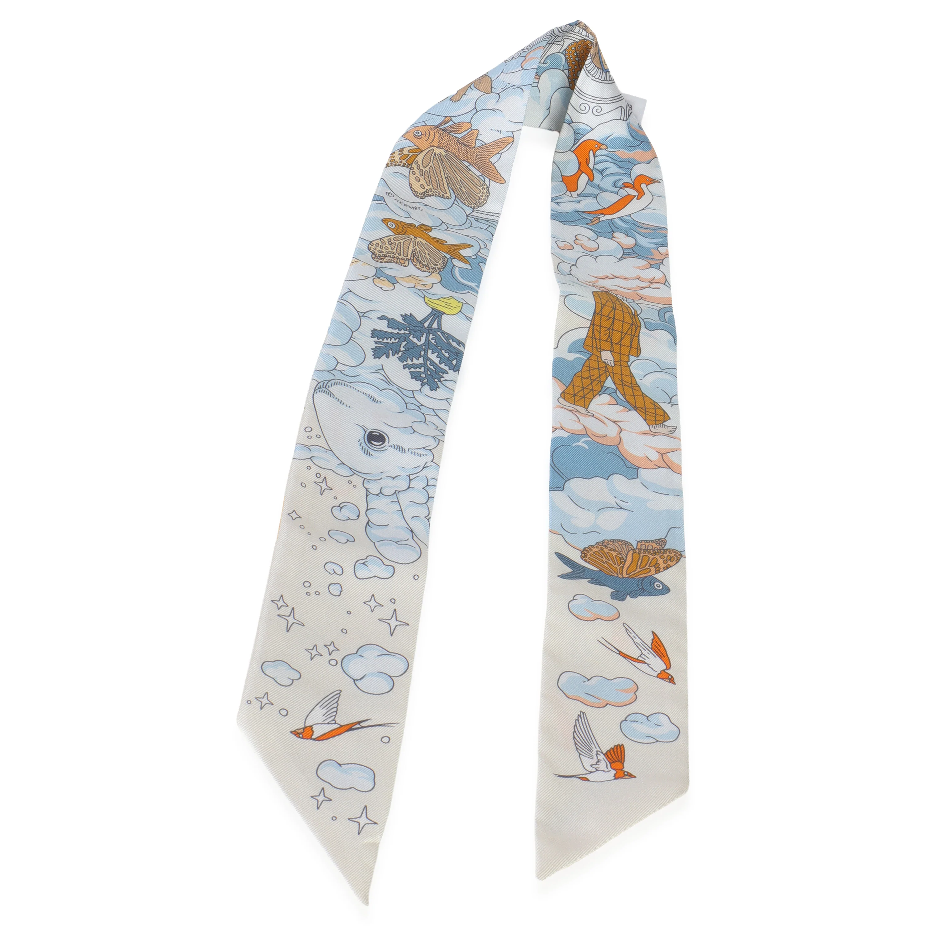 Creme Bleu Ciel Orange Silk Sur Mon Nuage Twilly - Image 3