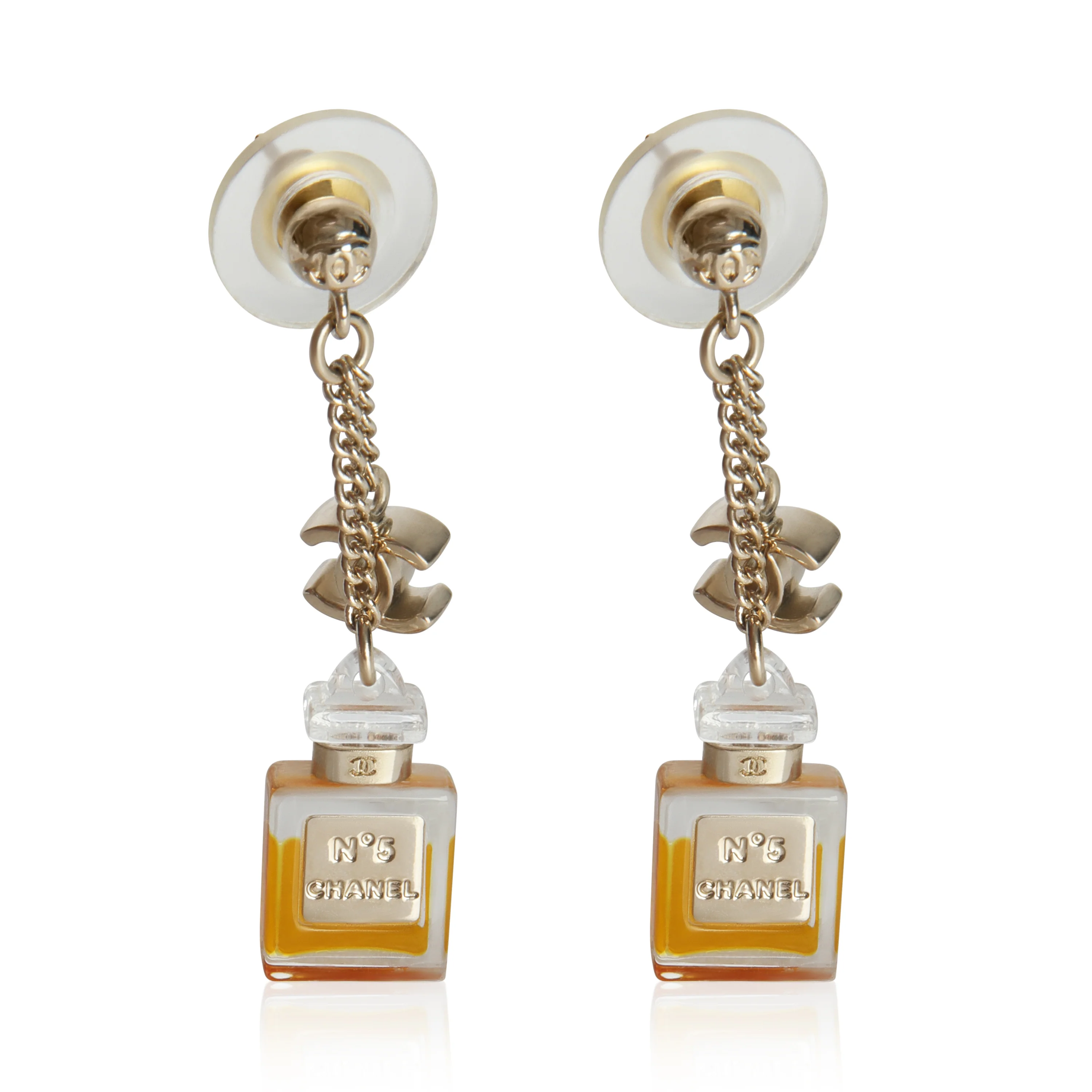 Gold-Plated  2008 No. 5 Earrings - Image 2
