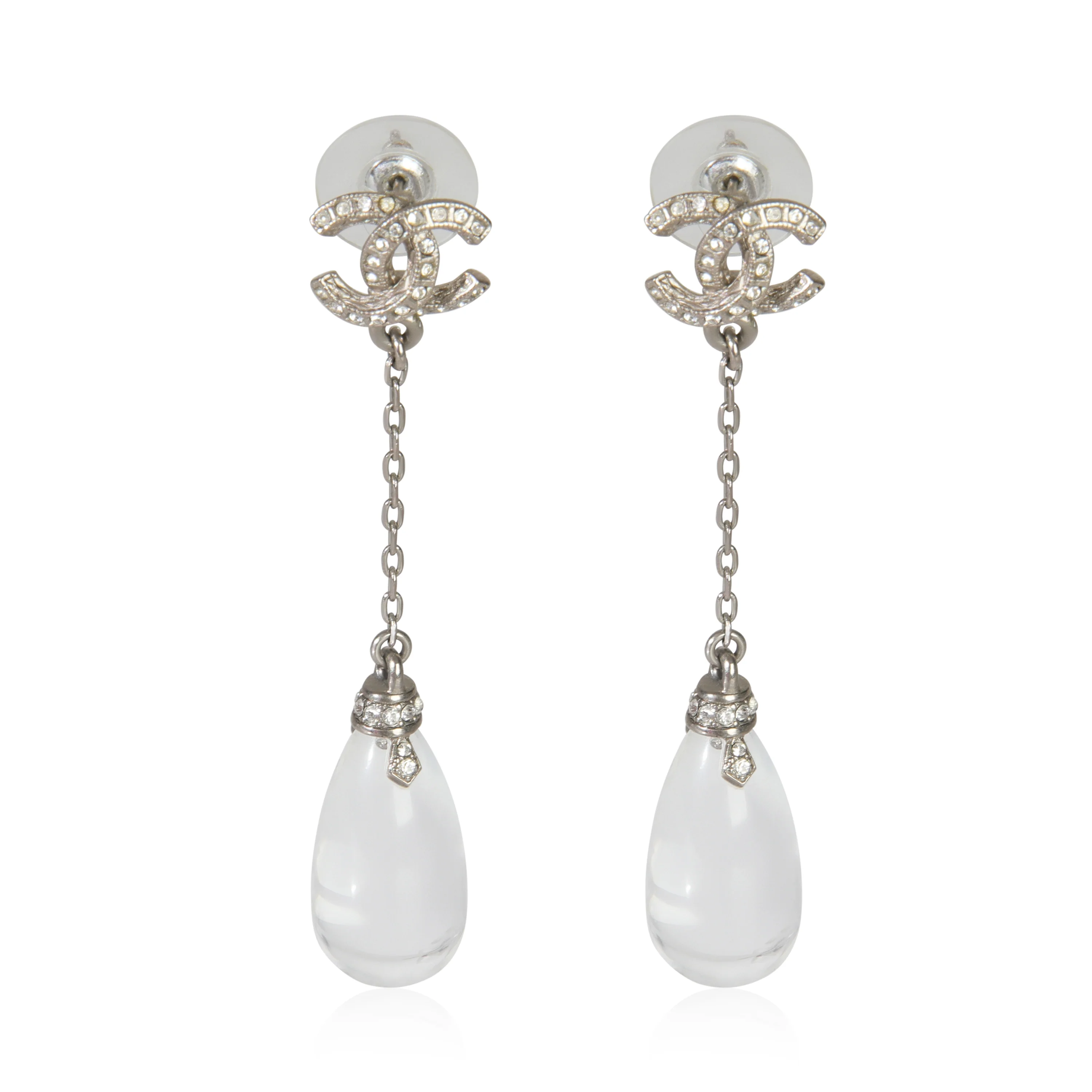 2018 Strass & Resin CC Drop Earrings