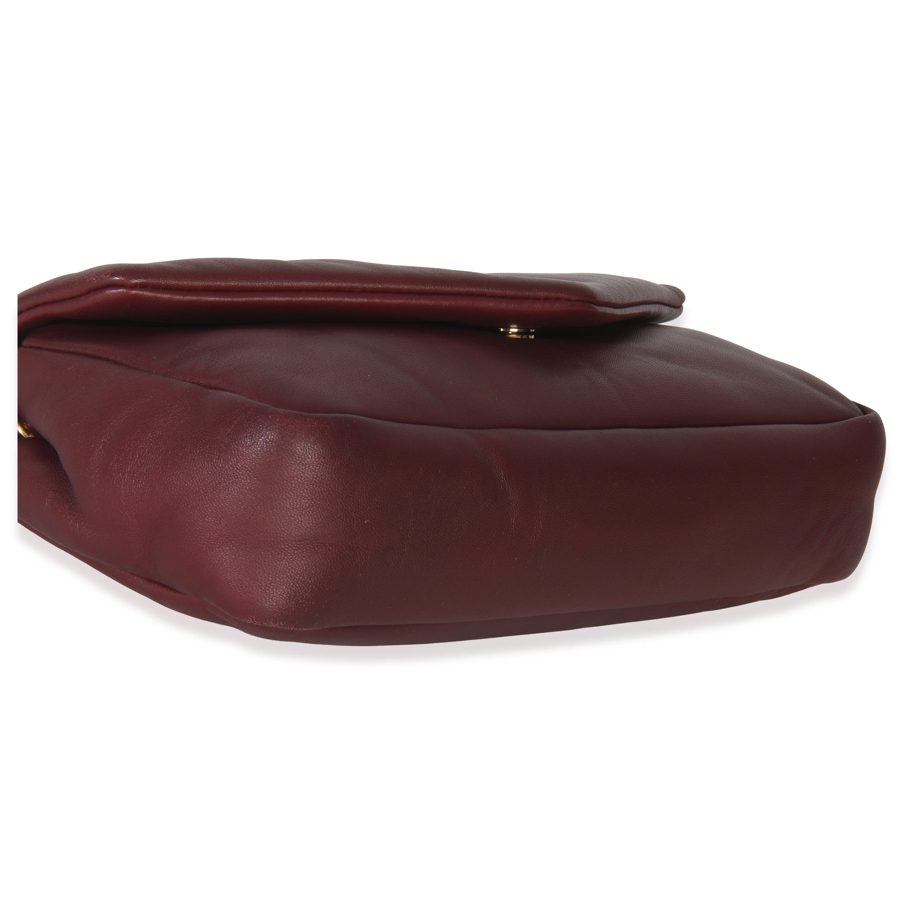 Deep Raspberry Smooth Lambskin Small Calypso Chain Bag - Image 5