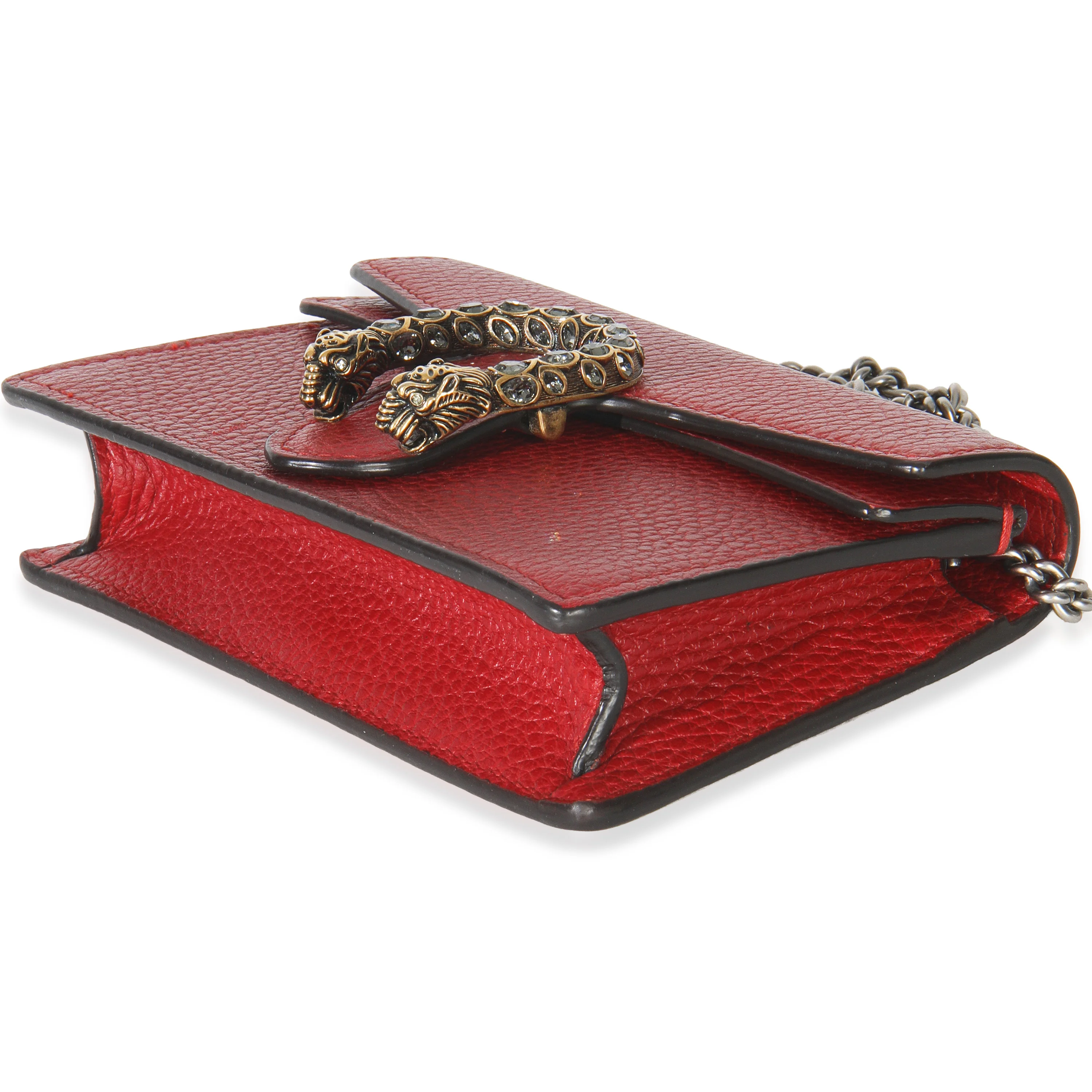 Red Dollar Calfskin Crystal Super Mini Dionysus - Image 7